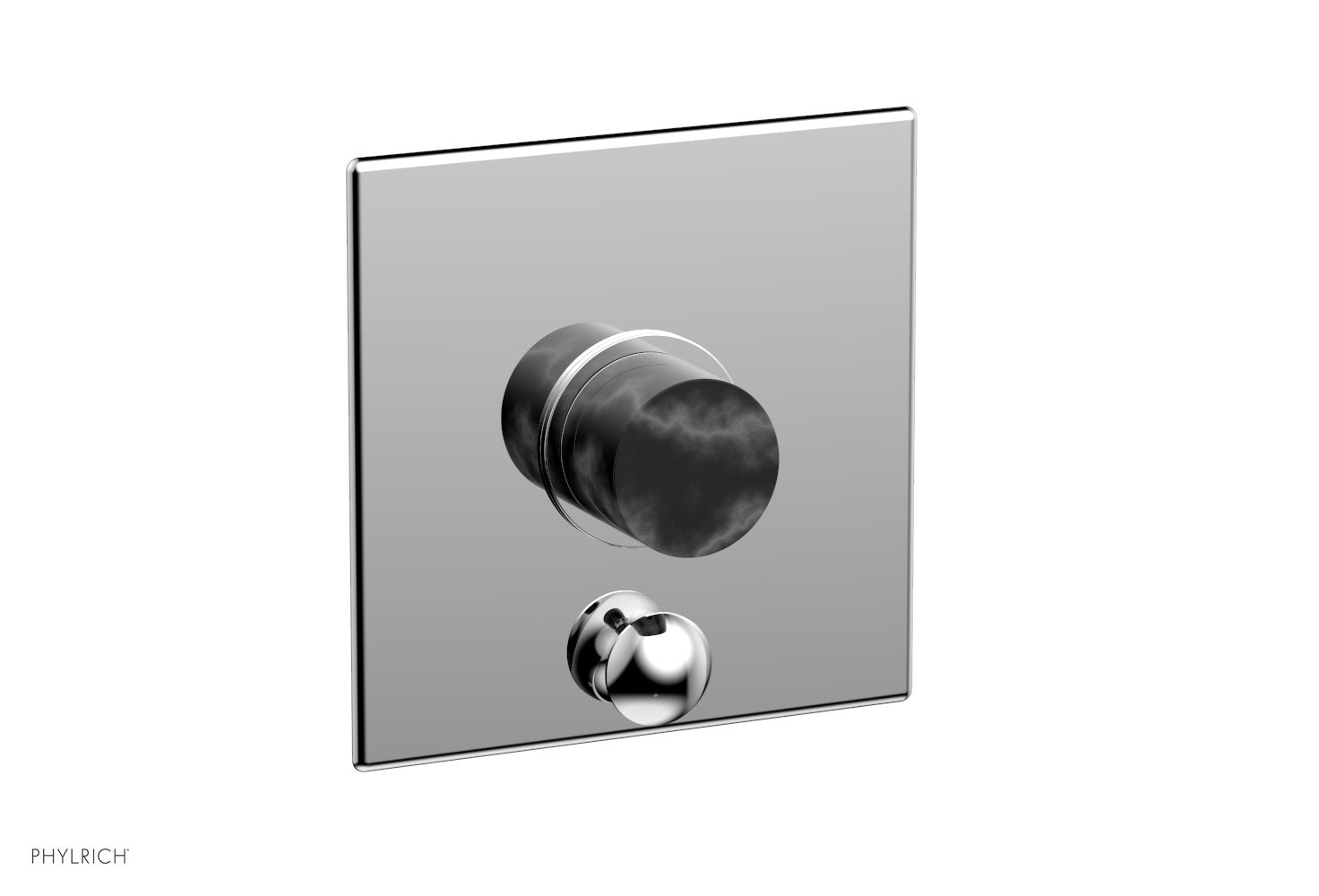 BASIC II Pressure Balance Shower Valve Trim Kit with Diverter and Handle - 4 Inch Chrome Finish for Bathroom Renovation | Perfect for Modern Home Shower Systems