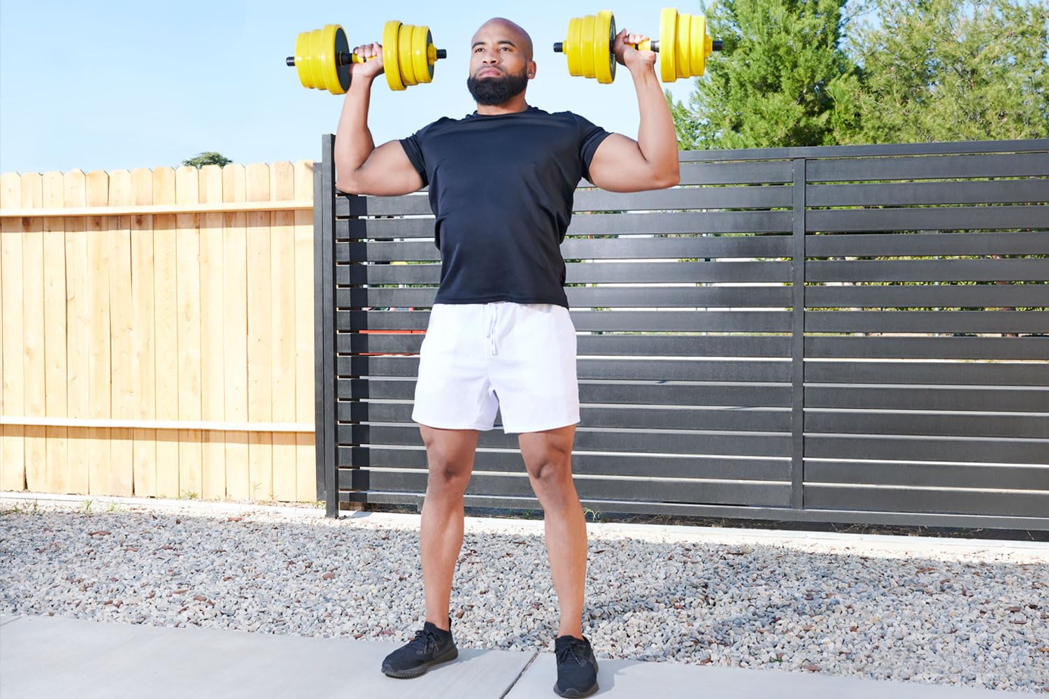ProsourceFit Adjustable Dumbbell & Barbell Weight Set - 2-in-1 Free Weights (44Lbs) for Home Gym, Strength Training & Full Body Workouts - Perfect for Small Spaces & Home Fitness