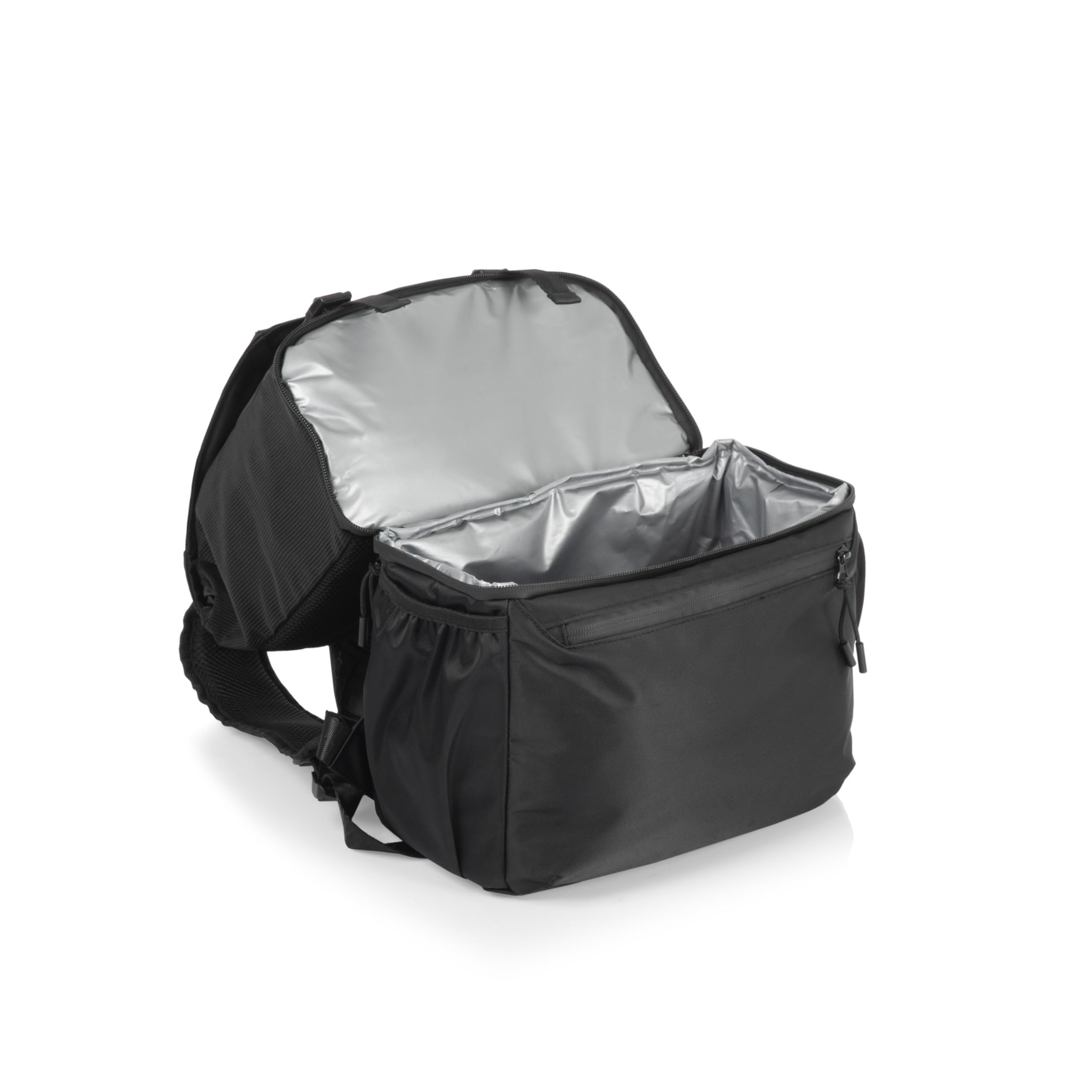 PICNIC TIME NHL Washington Capitals Recycled Material Backpack Cooler - Insulated Soft Cooler Bag with Upcycled Fabric, Carbon Black | Perfect for Tailgating, Beach Trips & Outdoor Adventures