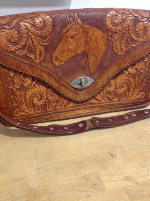 Stylish Women's Leather Horse Purse - Elegant Crossbody Bag for Everyday Use, Work & Special Occasions