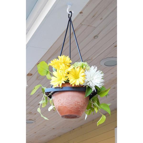 Lina Hanging Planters - Modern Indoor/Outdoor Flower Pots with Drainage Holes - Perfect for Home Decor, Balcony, Garden & Office Plants (Set of 3)