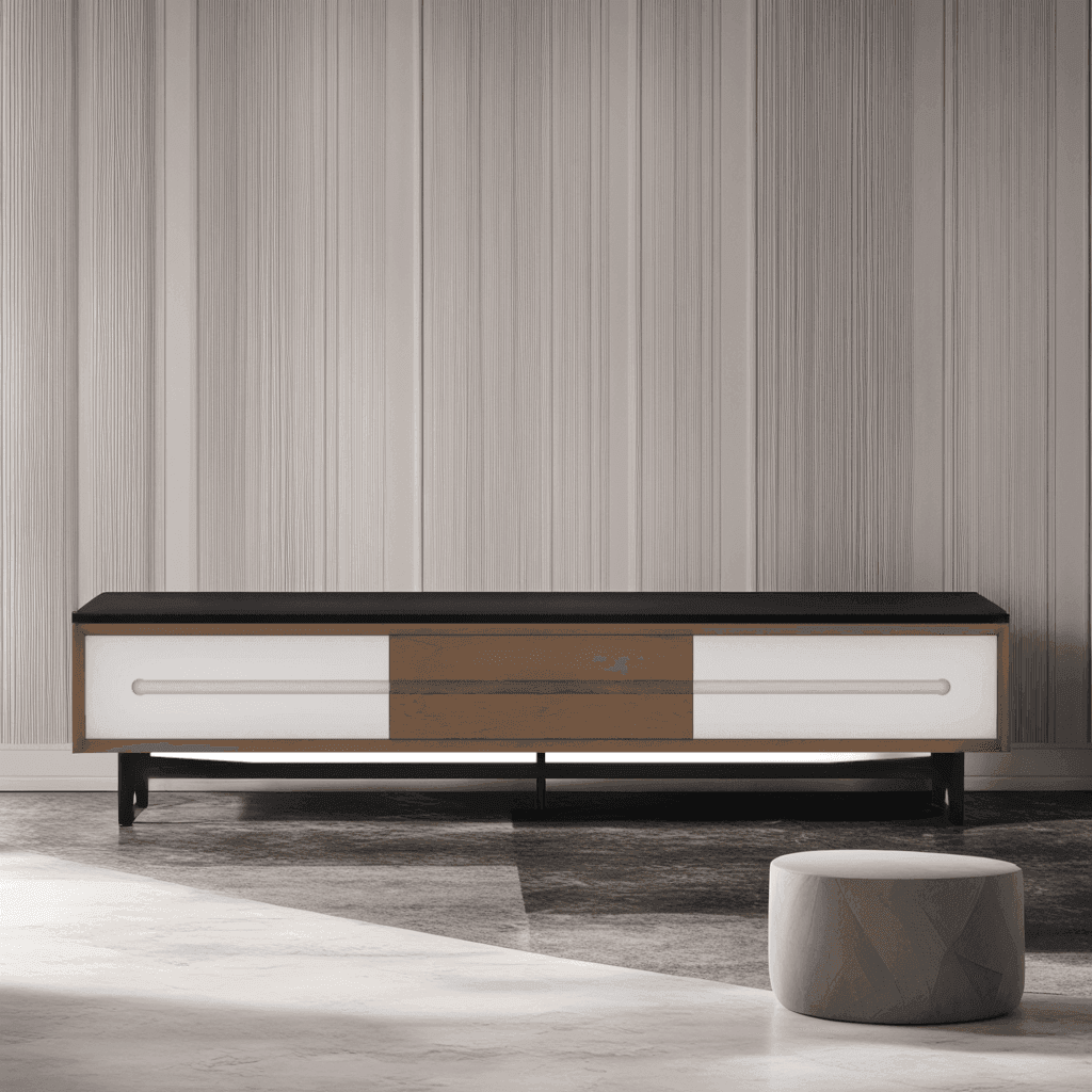 Mera Lavastone TV Stand 200cm - Modern Entertainment Center with Stone Finish for Living Room, Home Theater & Gaming Setup