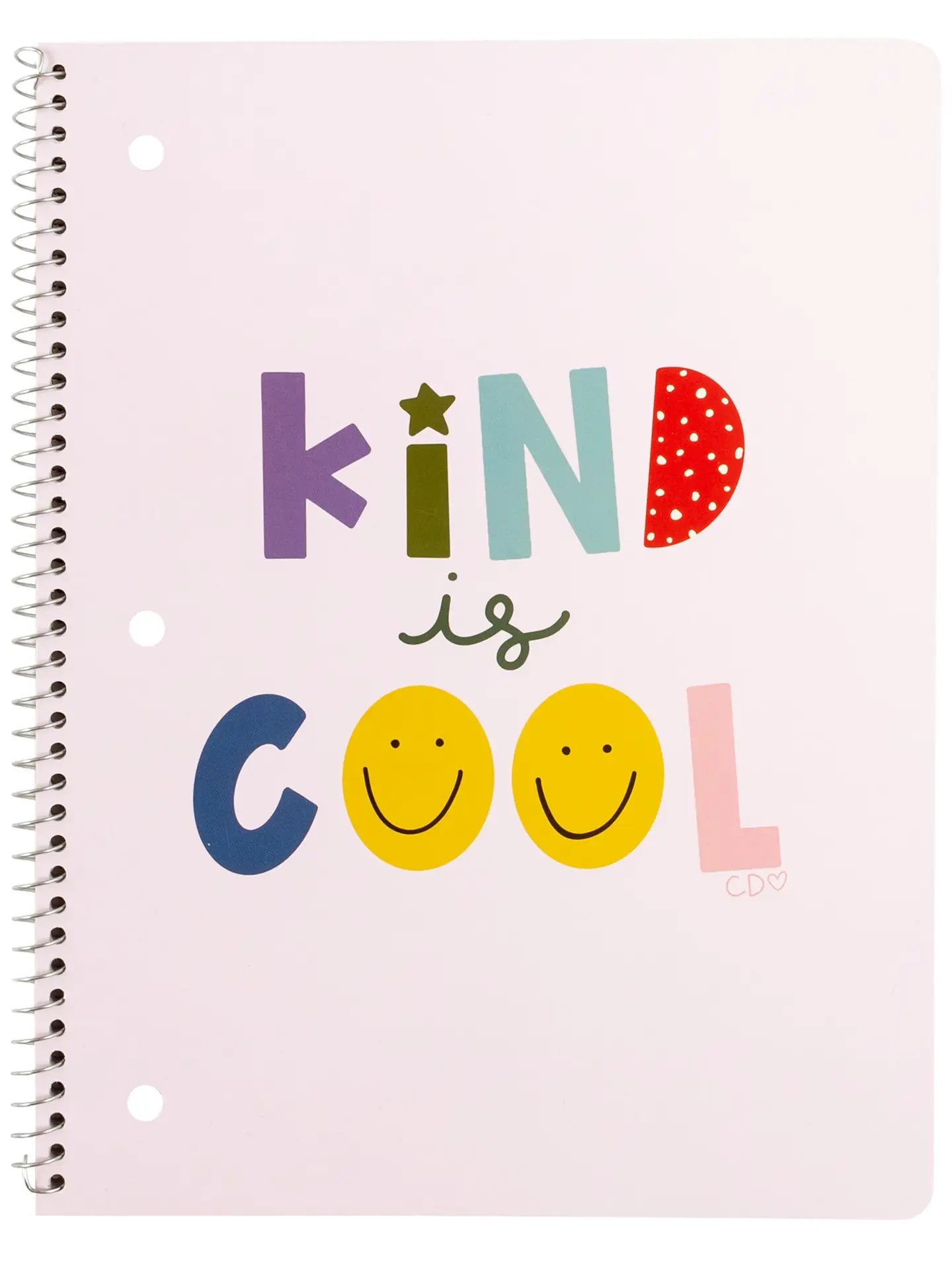 Kind is Cool Spiral Notebook - College Ruled Journal for Students, Office & Creative Writing - 120 Pages, 8.5