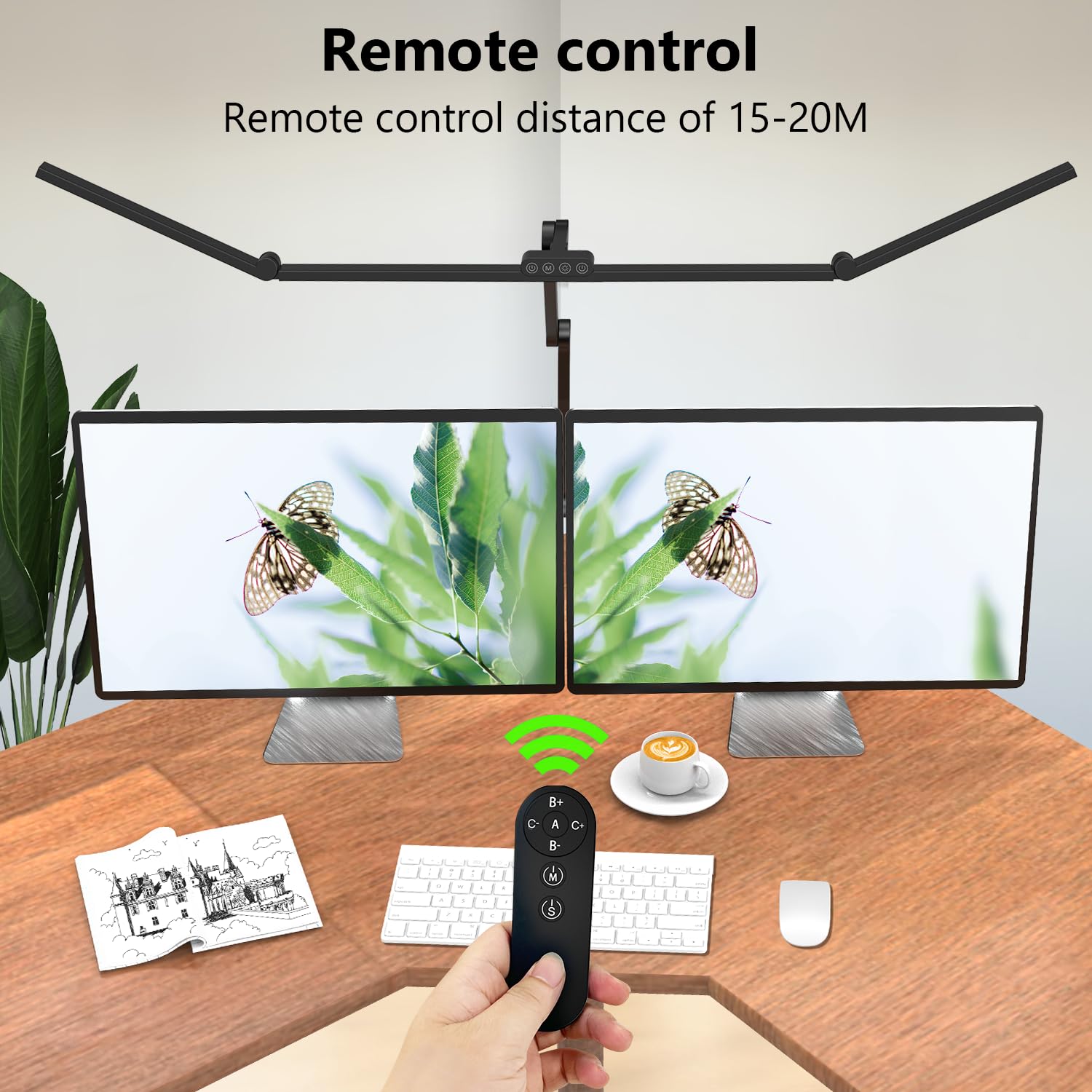 3000 Lumen Ultra Bright LED Architect Desk Lamp with Clamp - 36W Adjustable Overhead Light for Home Office - 47 Inch Dimmable Computer Monitor Light Bar with Remote Control - Perfect for Drafting, Reading & Workspace Lighting