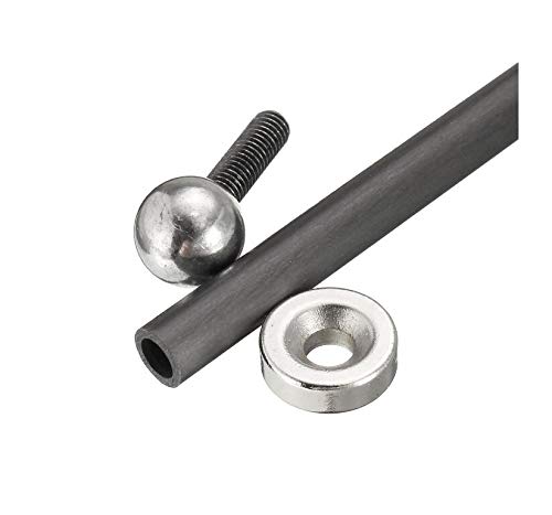 200MM 4x6MM Diagonal Push Rod L200 with Magnetic Ball Joint & Steel Ball - Premium 3D Printer Accessories for Smooth Printing | Perfect for Ender 3, CR-10 & DIY 3D Printing Projects