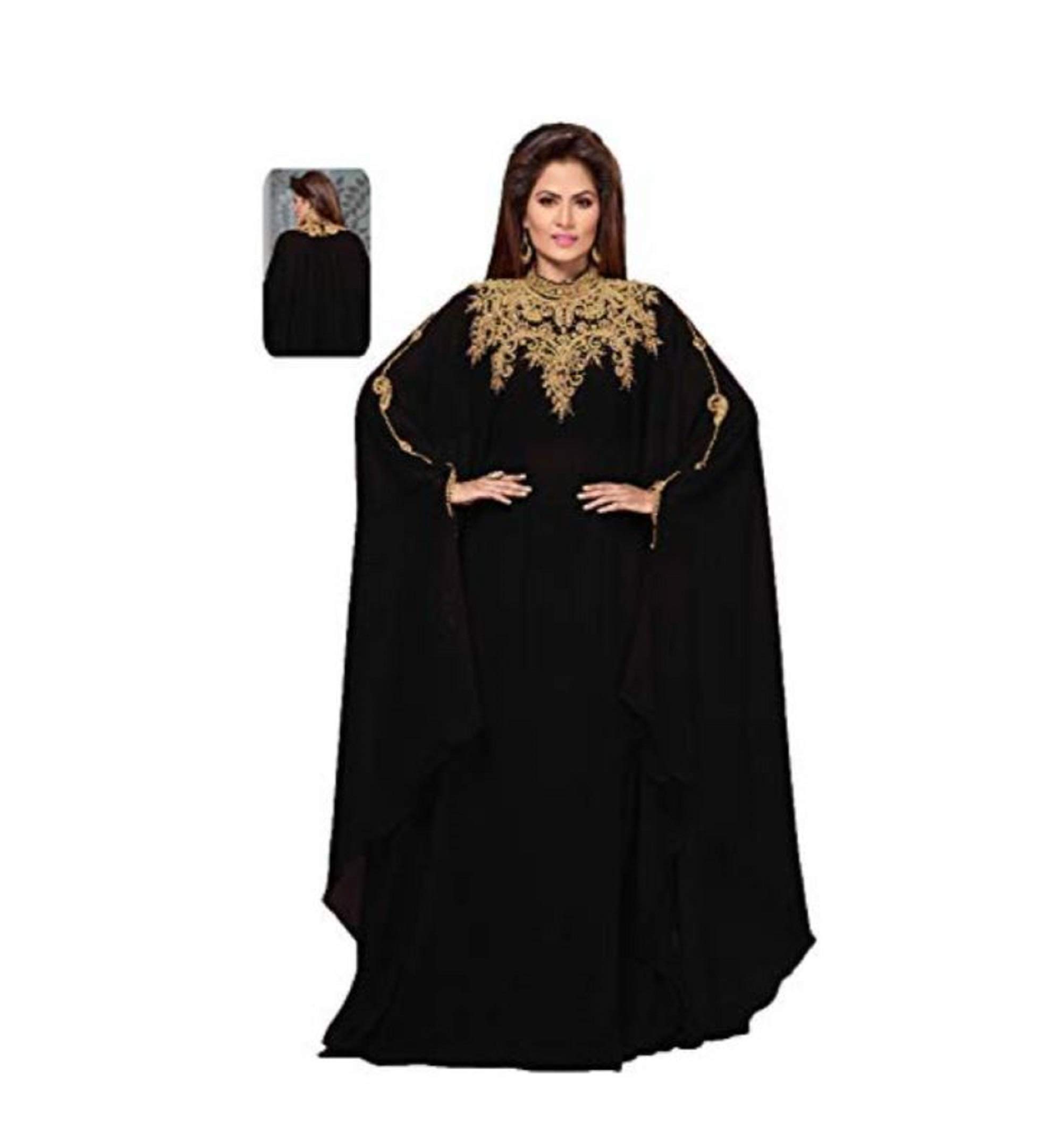 Elegant Moroccan Kaftan Maxi Dress for Women - Evening Gown, Wedding Guest Dress & Cocktail Party Wear | Perfect for Formal Events, Bridal Showers & Special Occasions