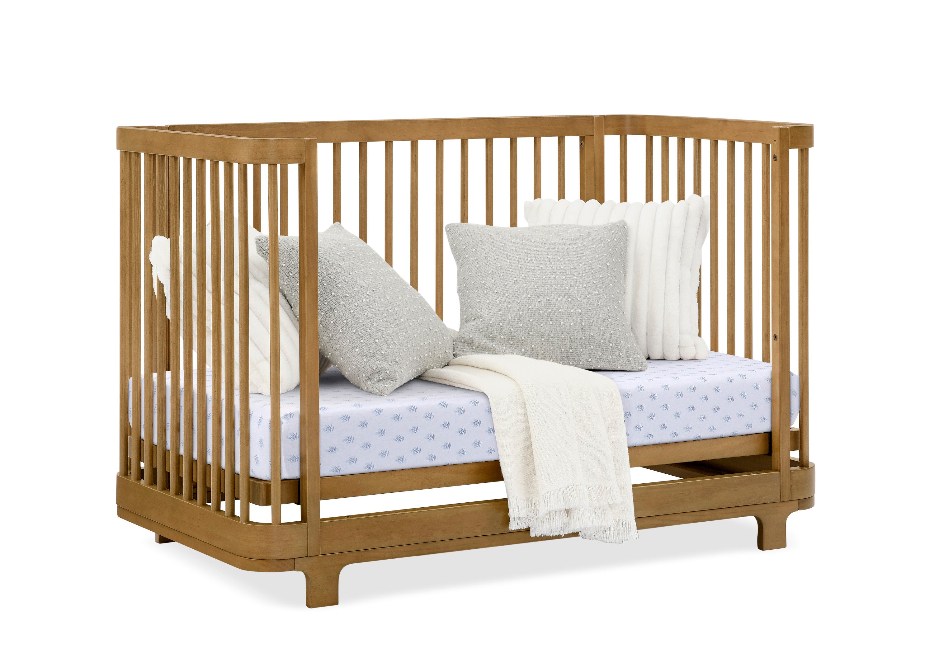Nest 4-in-1 Convertible Baby Crib - Toddler Bed, Daybed & Full-Size Bed - Safe Nursery Furniture for Newborn to Teen - Perfect for Bedrooms, Daycare & Guest Rooms