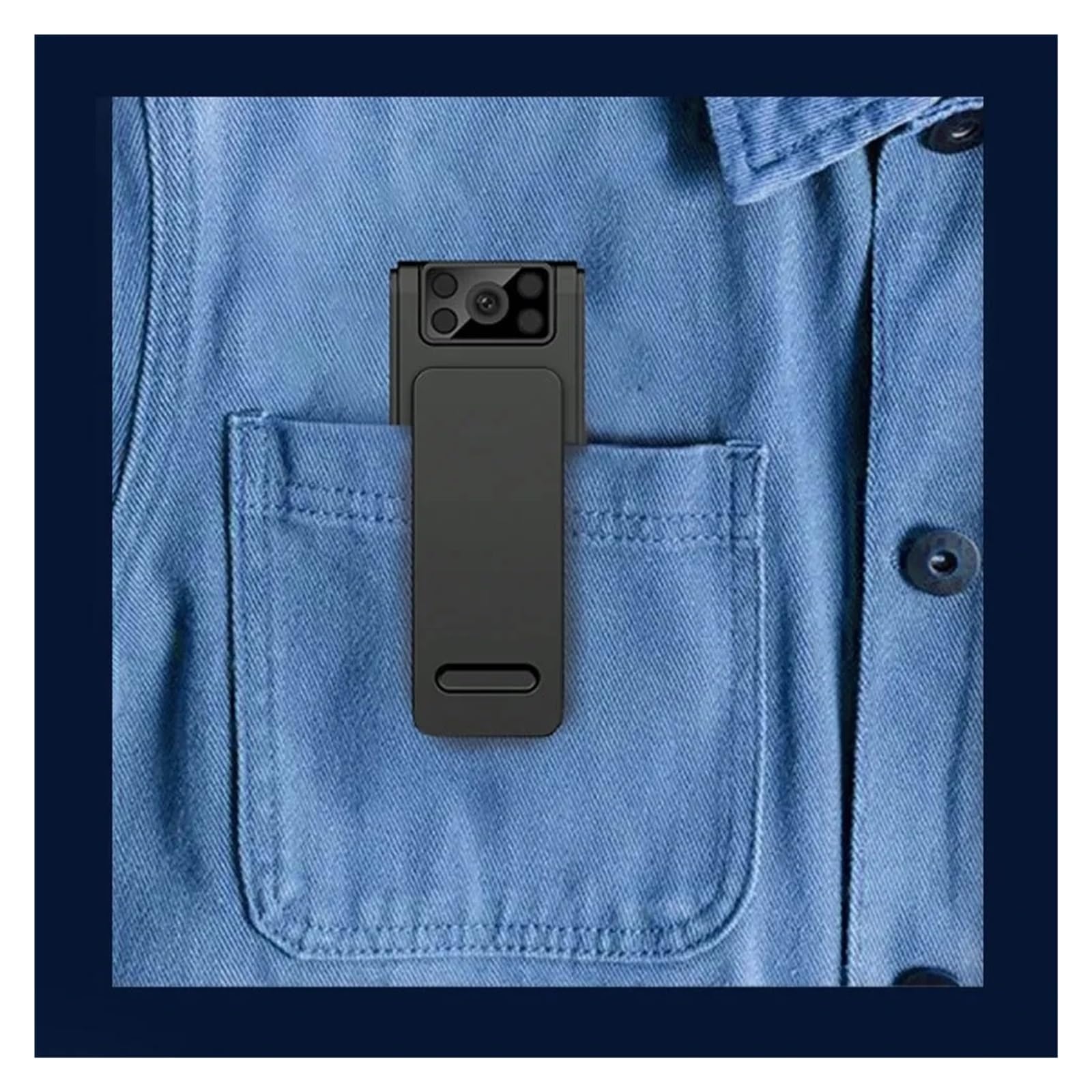 NMBHUS Mini Spy Camera - HD 1080P Video Audio Recorder with Loop Recording, Magnetic Back Clip & 8GB Card - Perfect for Conferences, Outdoor Sports, Bike Riding, Home Security & Secret Surveillance