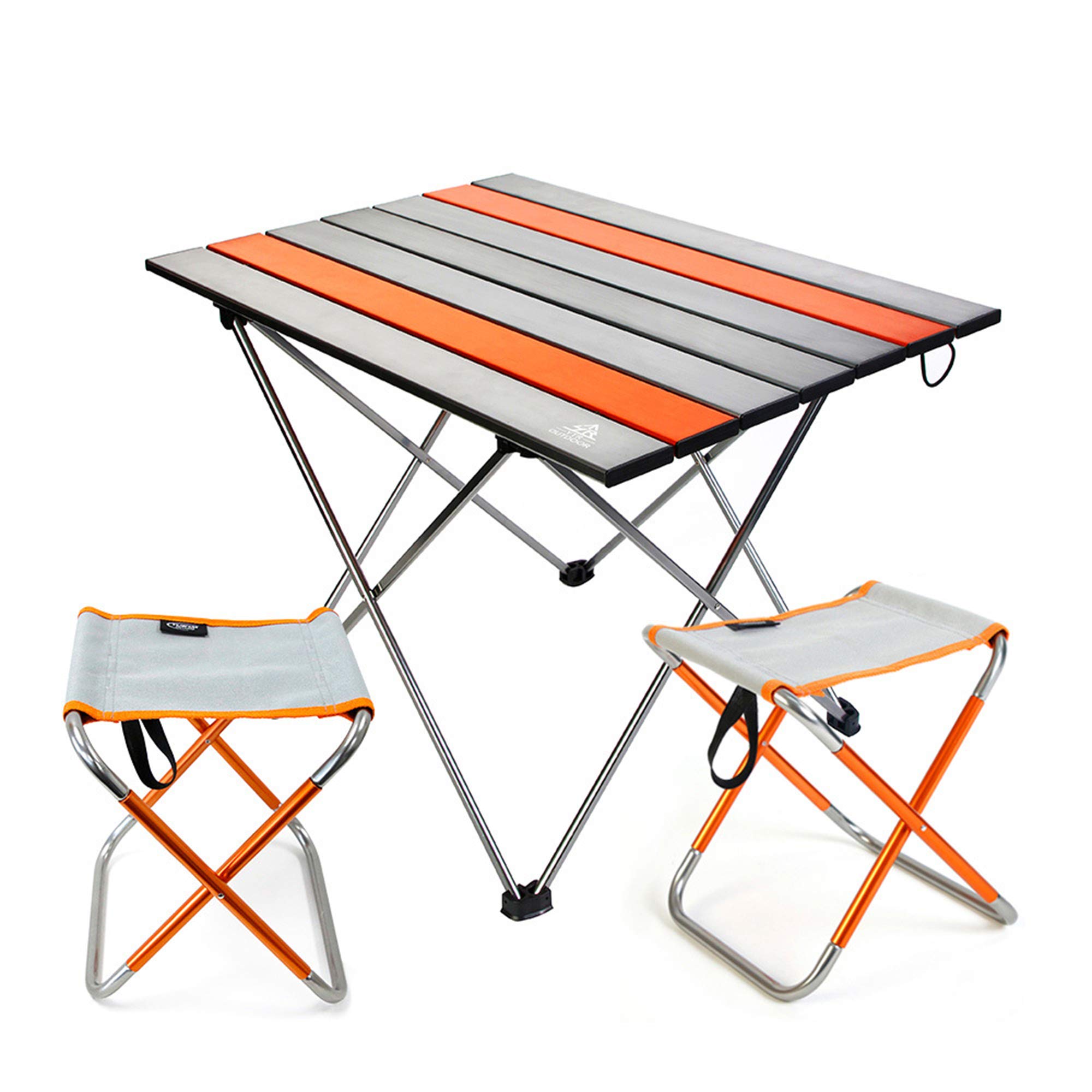 Lightweight Aluminum Alloy Foldable Camping Table - Portable Collapsible Outdoor Picnic Table for Cooking, BBQ, Hiking, Fishing & Beach | Perfect for Camping Trips, Backyard Parties & Tailgating