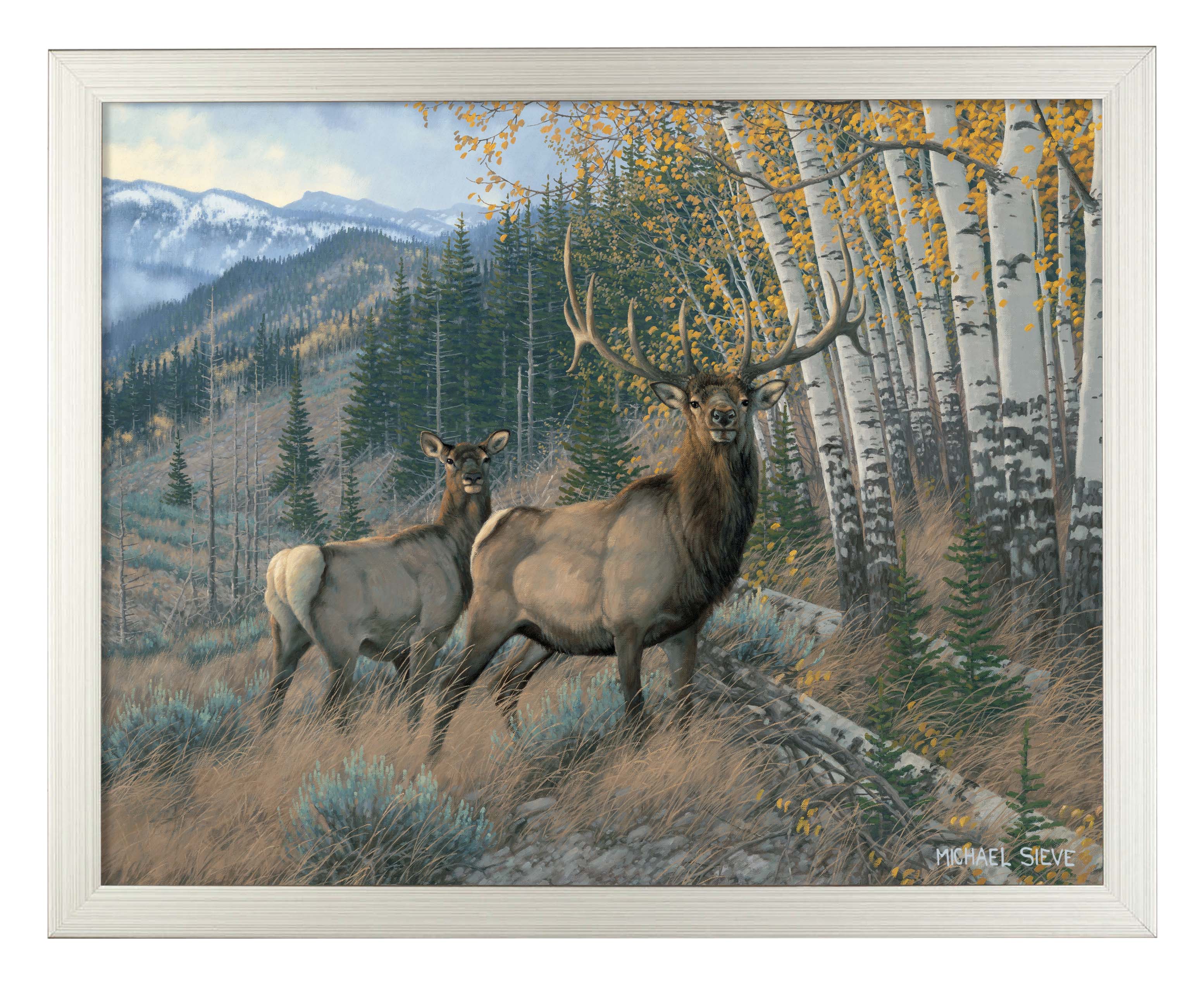 Eastern Slope Elk Art Print - Stunning Wildlife Wall Decor for Home, Office & Cabin - Perfect for Nature Lovers & Hunting Enthusiasts