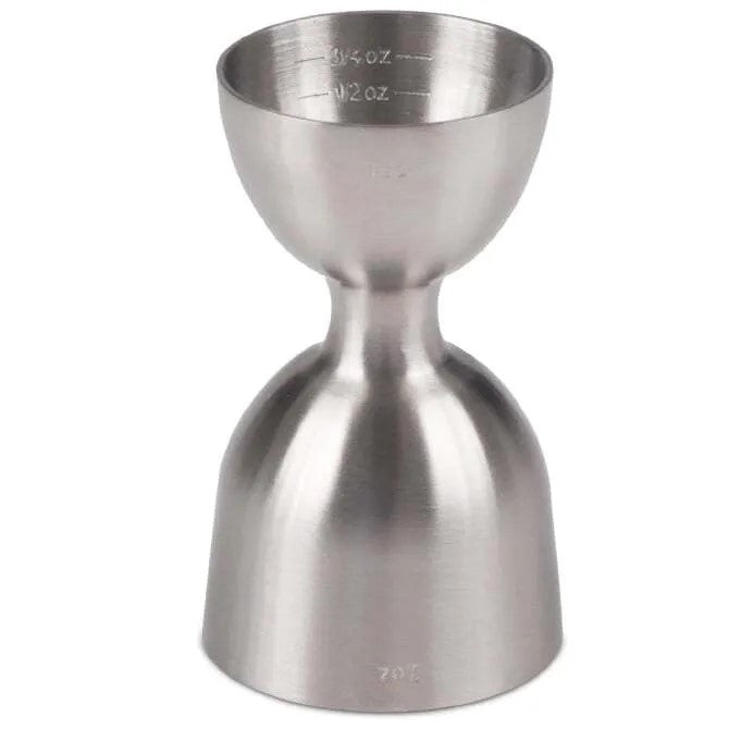Barfly Heavy Duty Straight Rim Bell Jigger 1 oz x 2 oz - Premium Stainless Steel Cocktail Measuring Tool for Bartenders, Mixologists & Home Bars - Perfect for Crafting Martinis, Old Fashioneds & Cocktails