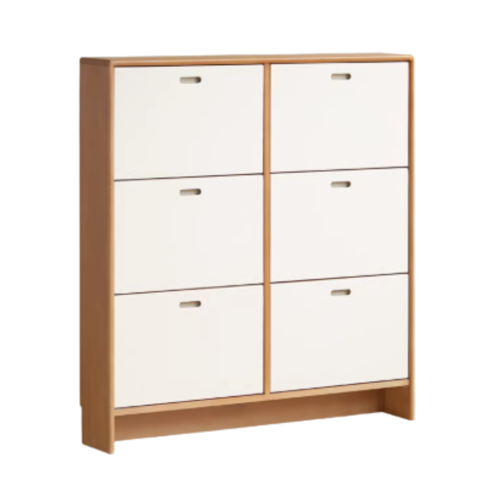 45.7x7.9x48.8 inch/ 116x20x124cm/ white color/ Double-row dump shoe cabinet