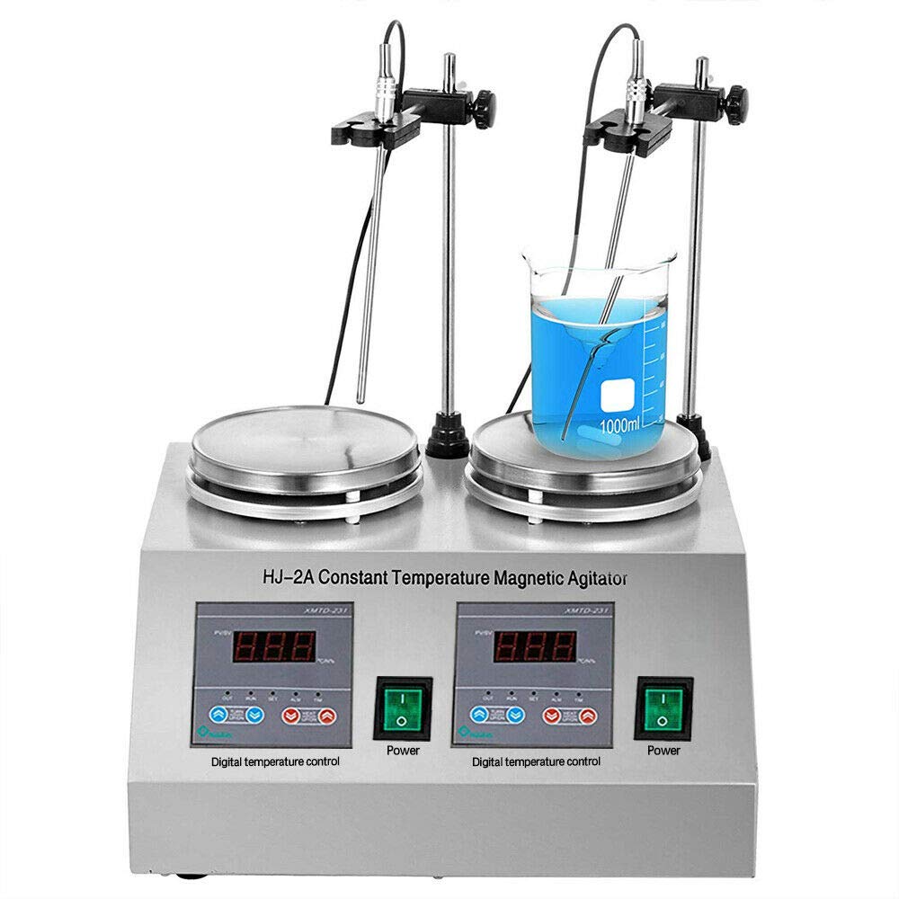 Digital Magnetic Stirrer Hotplate Mixer 0-2400 RPM with Stirring Bar - Lab Equipment for Chemistry, Biology & DIY Science Experiments