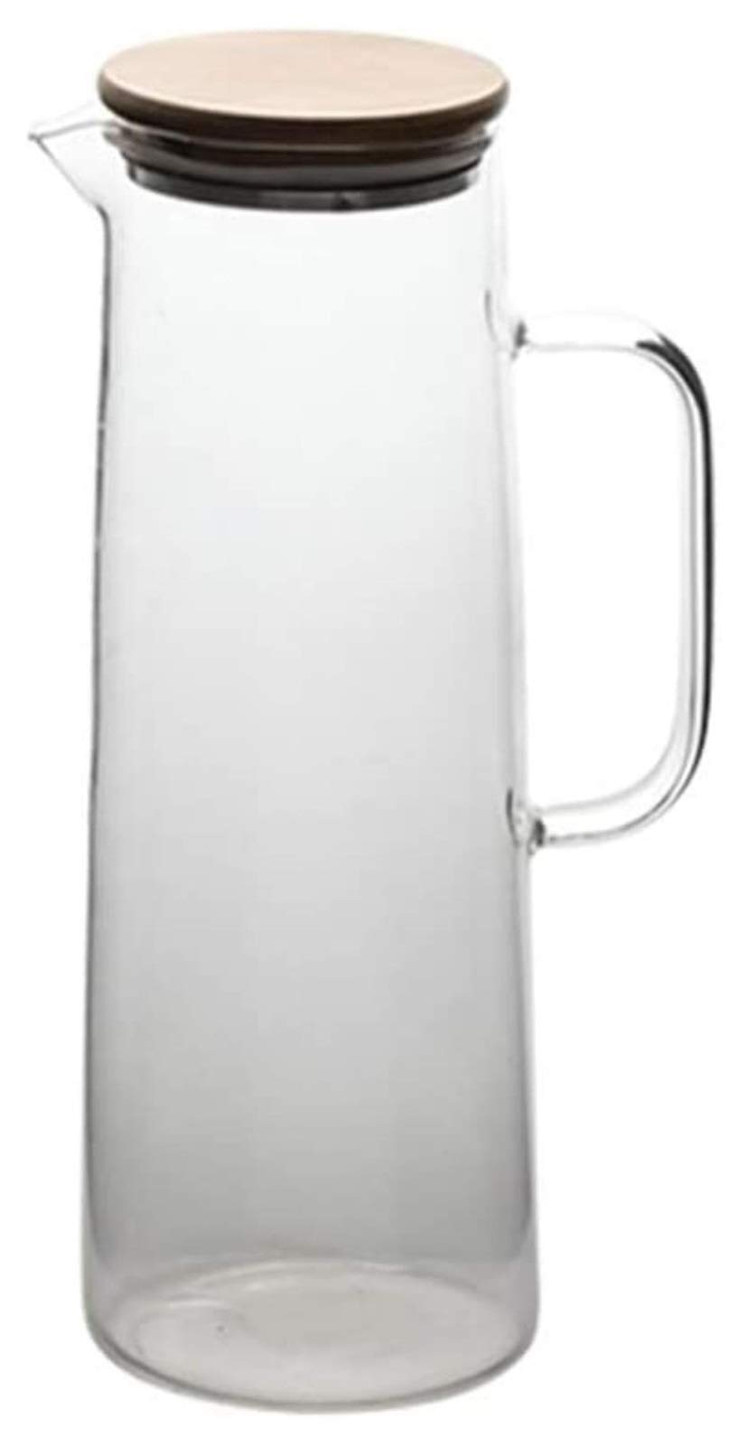 Premium 1700ml Glass Teapot Kettle - High Borosilicate Heat-Resistant Pitcher with Drip-Free Spout & Ergonomic Handle - Perfect for Brewing Flower Tea, Herbal Infusions & Serving Hot/Cold Beverages at Home or Office