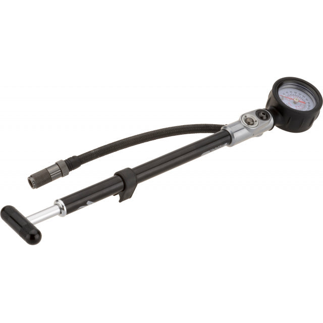 High-Pressure Air Shock Pump - Black - Ideal for Mountain Bikes, Motorcycles & Off-Road Vehicles