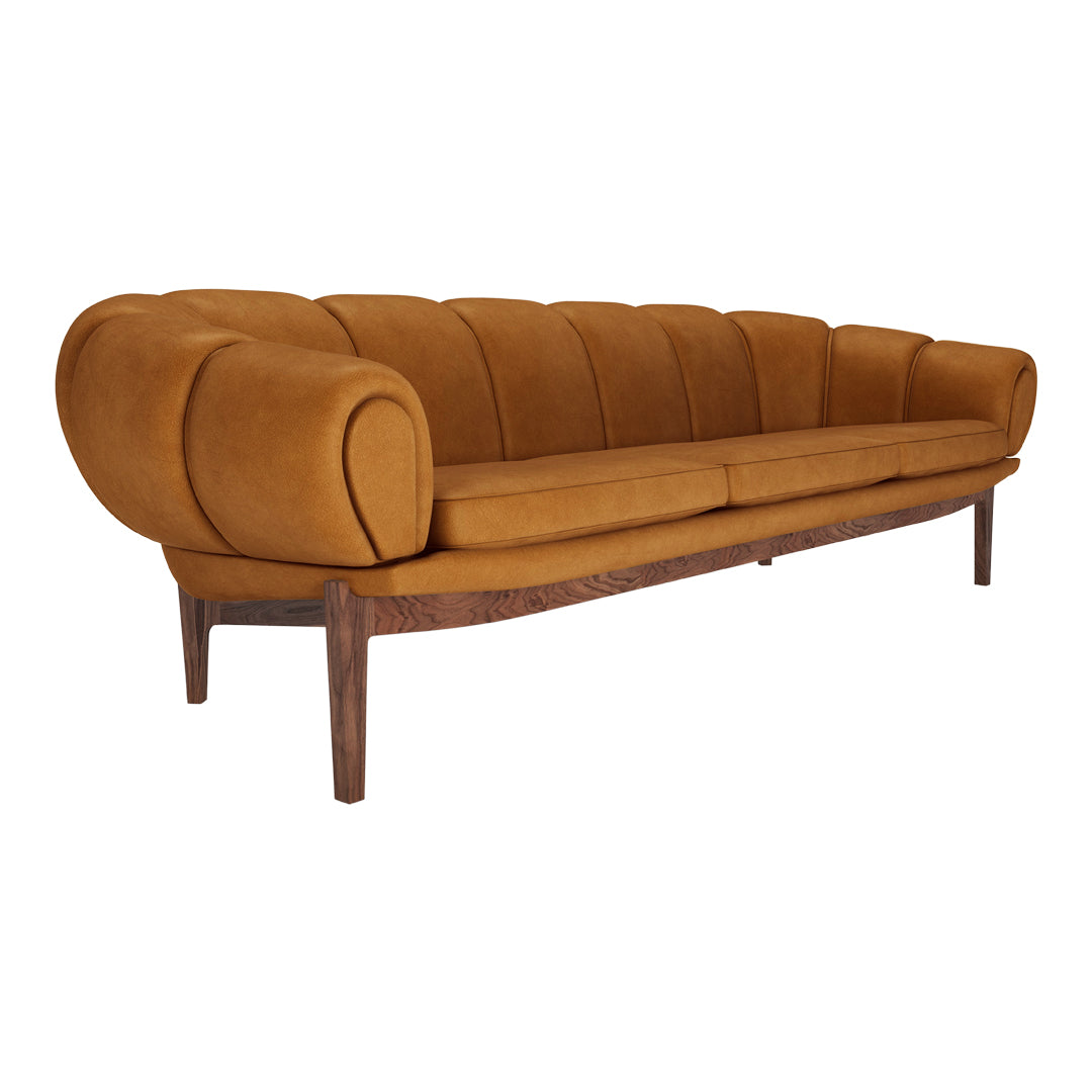 Comfortable Croissant 3-Seater Sofa - Modern Living Room Furniture for Small Spaces | Perfect for Apartments, Lounges & Cozy Home Decor