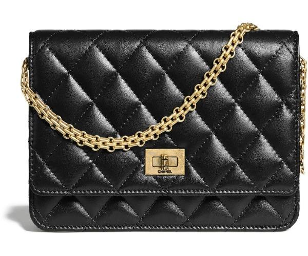 Chanel Wallet On Chain WOC - Black Aged Calfskin Crossbody Bag for Women | Perfect for Evening Out, Date Night & Travel