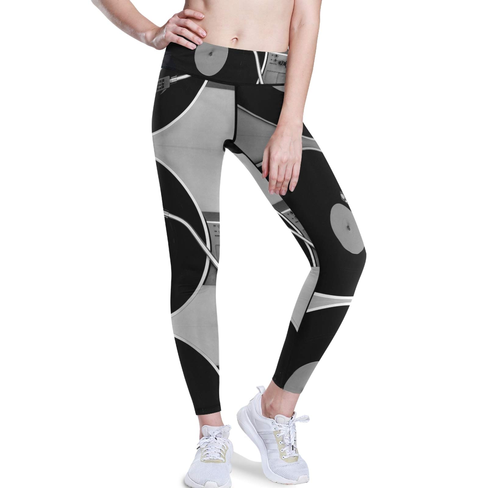 High Waist Yoga Pants with Hidden Pockets - Women's Tummy Control Workout Leggings for Running & Sports