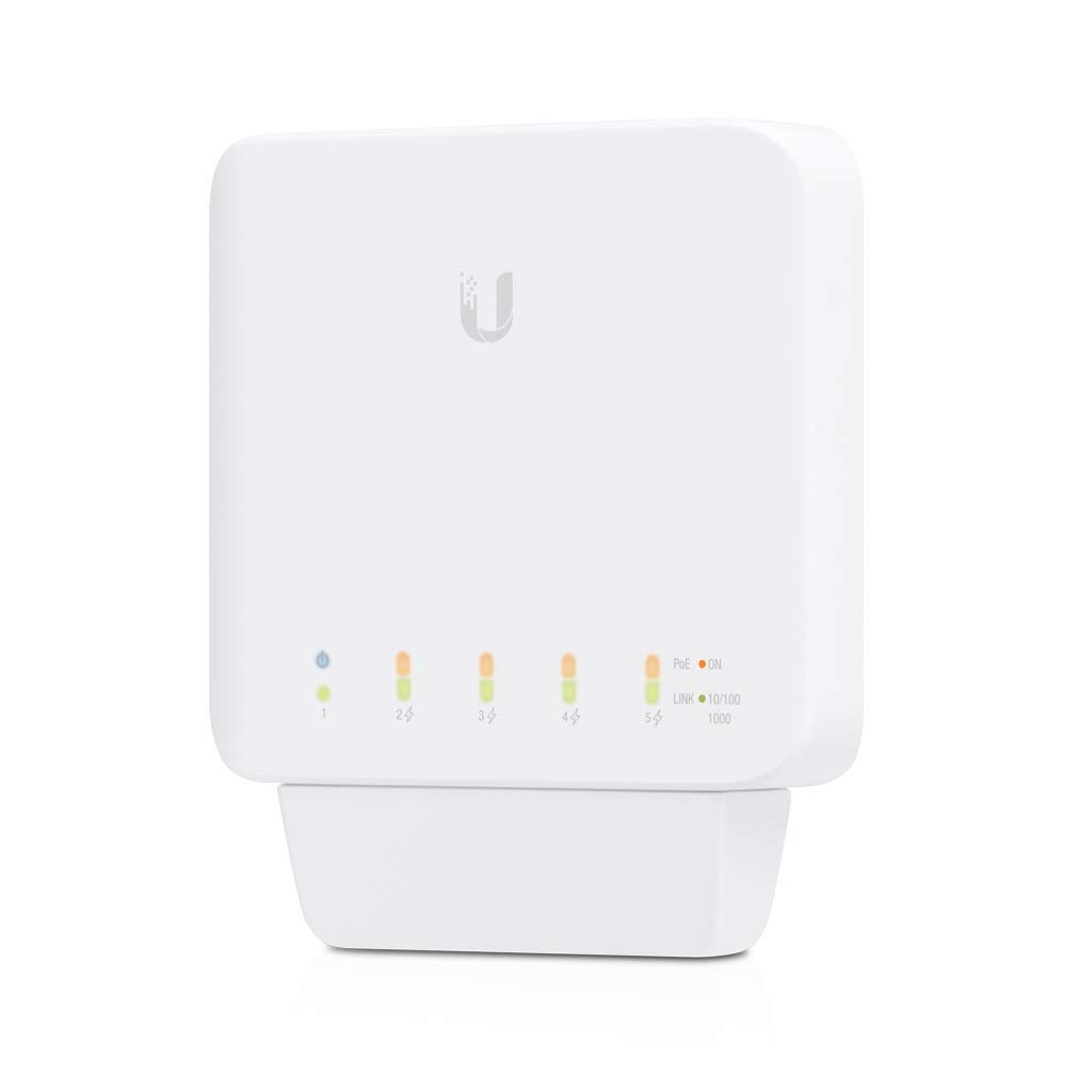 Ubiquiti Networks USW-Flex Commercial Unifi Switch | 5-Port Gigabit PoE Switch for Outdoor & Indoor Networking | Ideal for Offices, Warehouses & Smart Home Installations