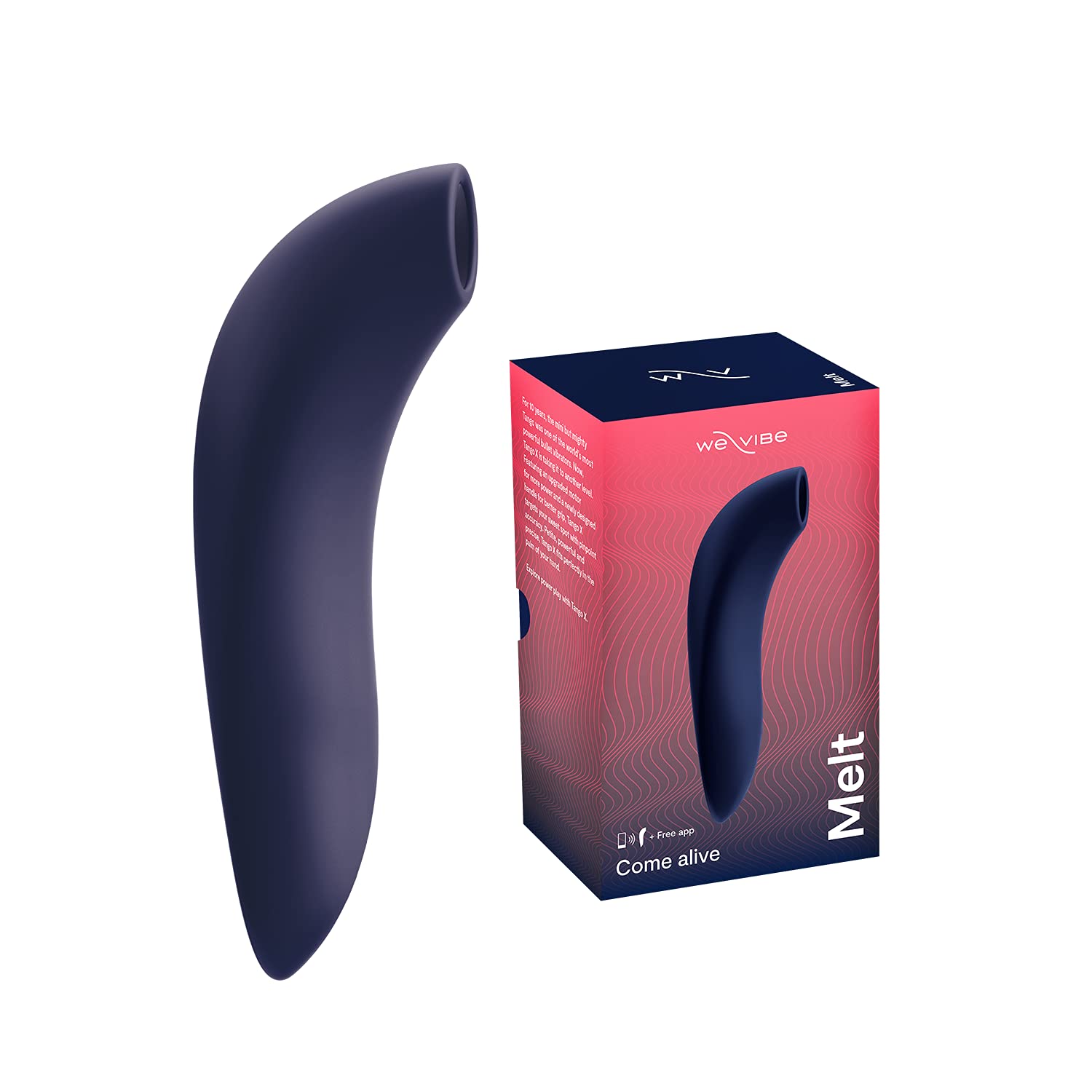 We-Vibe Melt Clitoral Stimulator - App Controlled Clit Sucker Vibrator for Women & Couples, 12 Intensity Levels, Long Distance Play, Waterproof Adult Sex Toy - Perfect for Solo Play & Couples Intimacy (Blue)
