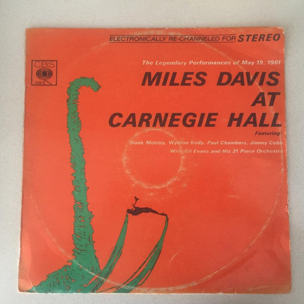 Miles Davis At Carnegie Hall Vinyl LP Album - Jazz Music Record - VG Condition - Perfect for Jazz Lovers & Vinyl Collectors - Great for Home Listening & Music Enthusiasts