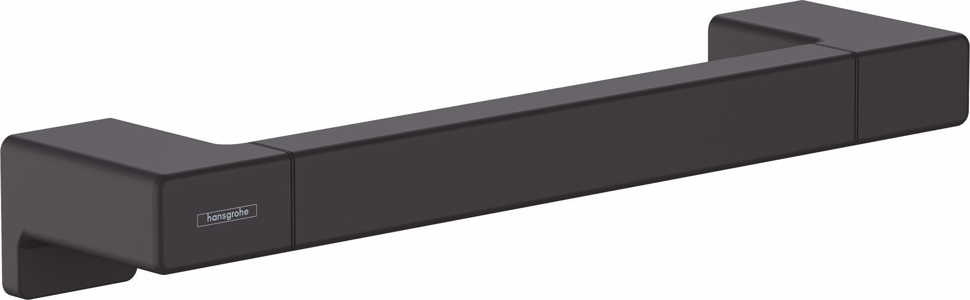 AddStoris 12-Inch Matte Black Towel Bar by Hansgrohe (Model 41744670) - Premium Bathroom Accessory for Modern Homes & Hotels