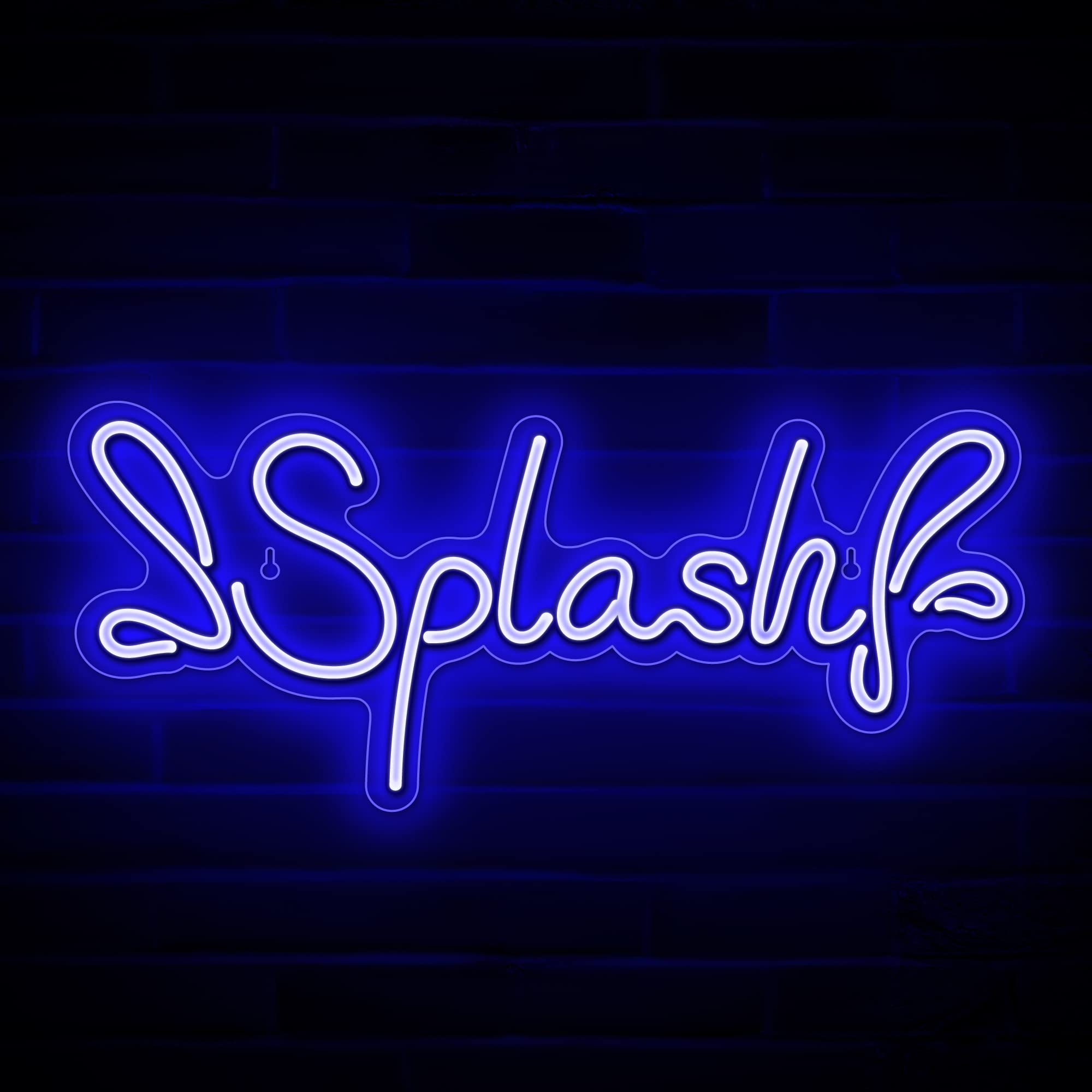 Lumoonosity Splash Neon Sign - Premium LED Wall Light for Kids & Teens Room Decor - Basketball Theme with On/Off Switch (16.5