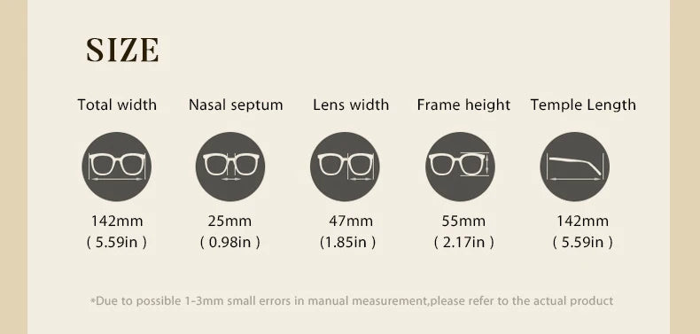 CCspace Women's Full Rim Round Plastic Eyeglasses 57420 - Stylish & Lightweight Frames for Reading, Work & Everyday Use