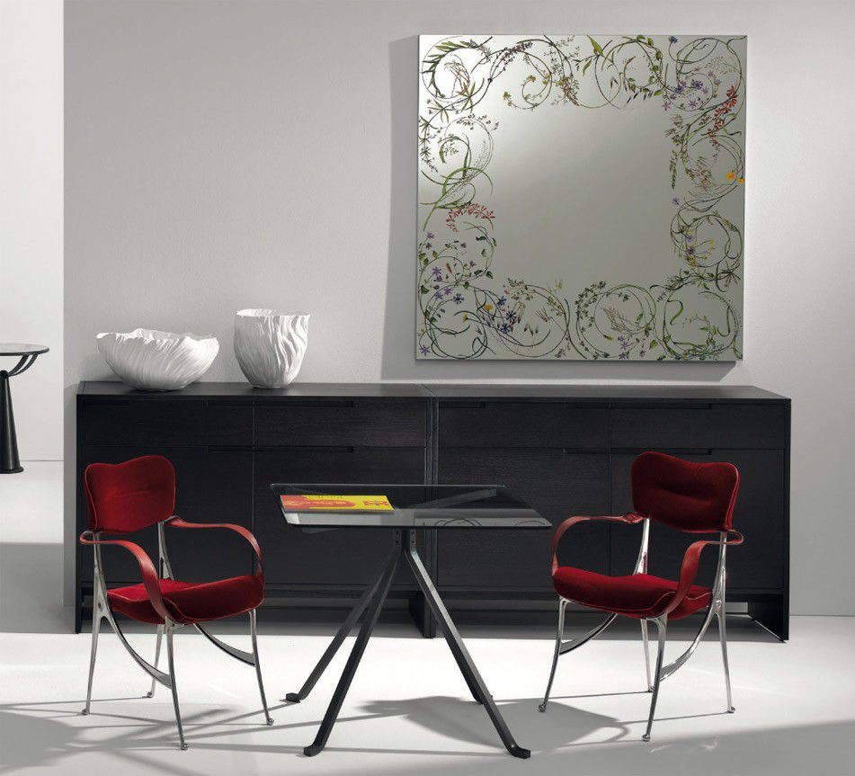 Driade Egeso Mirror - Modern Decorative Wall Mirror for Living Room, Bedroom & Entryway - Stylish Home Decor & Functional Vanity Mirror