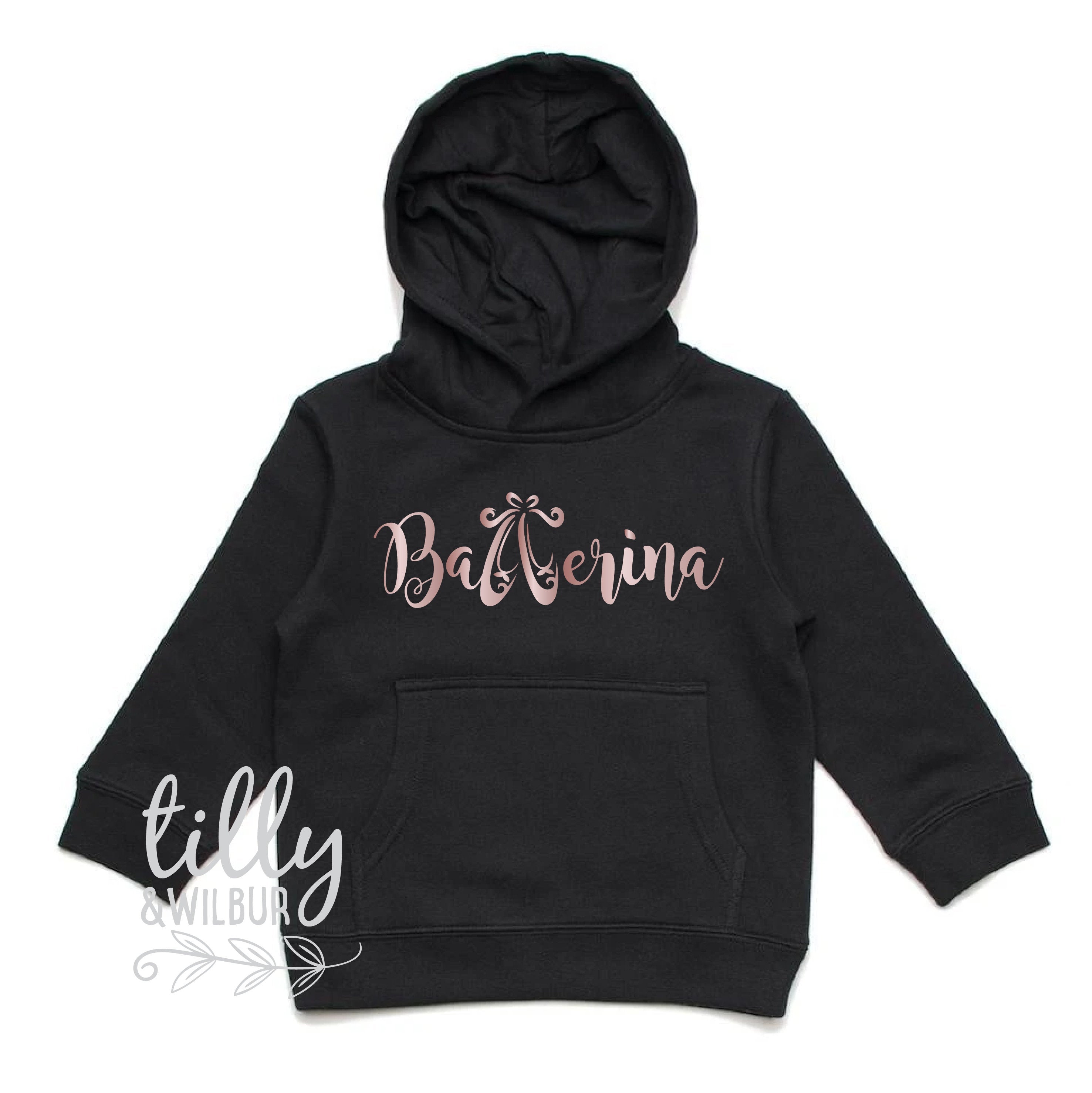 Ballerina Sweatshirt for Girls - Soft Ballet Hoodie & Warm Up Jumper - Perfect Dance Gift for Ballet Dancers - Ideal for Dance Class, Rehearsals & Cold Weather