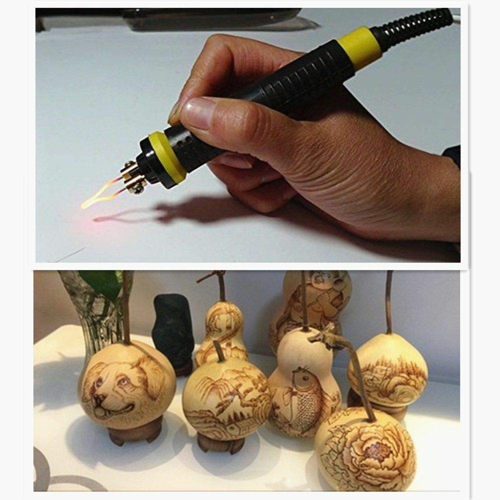 Weimei 110V 50W Pyrography Wood Burning Kit with Digital Display - Adjustable Temperature Wood Burner Tool, 2 Pen Set for Wood Craft & DIY Art Projects - Perfect for Woodworking, Leather Burning, and Calligraphy Designs