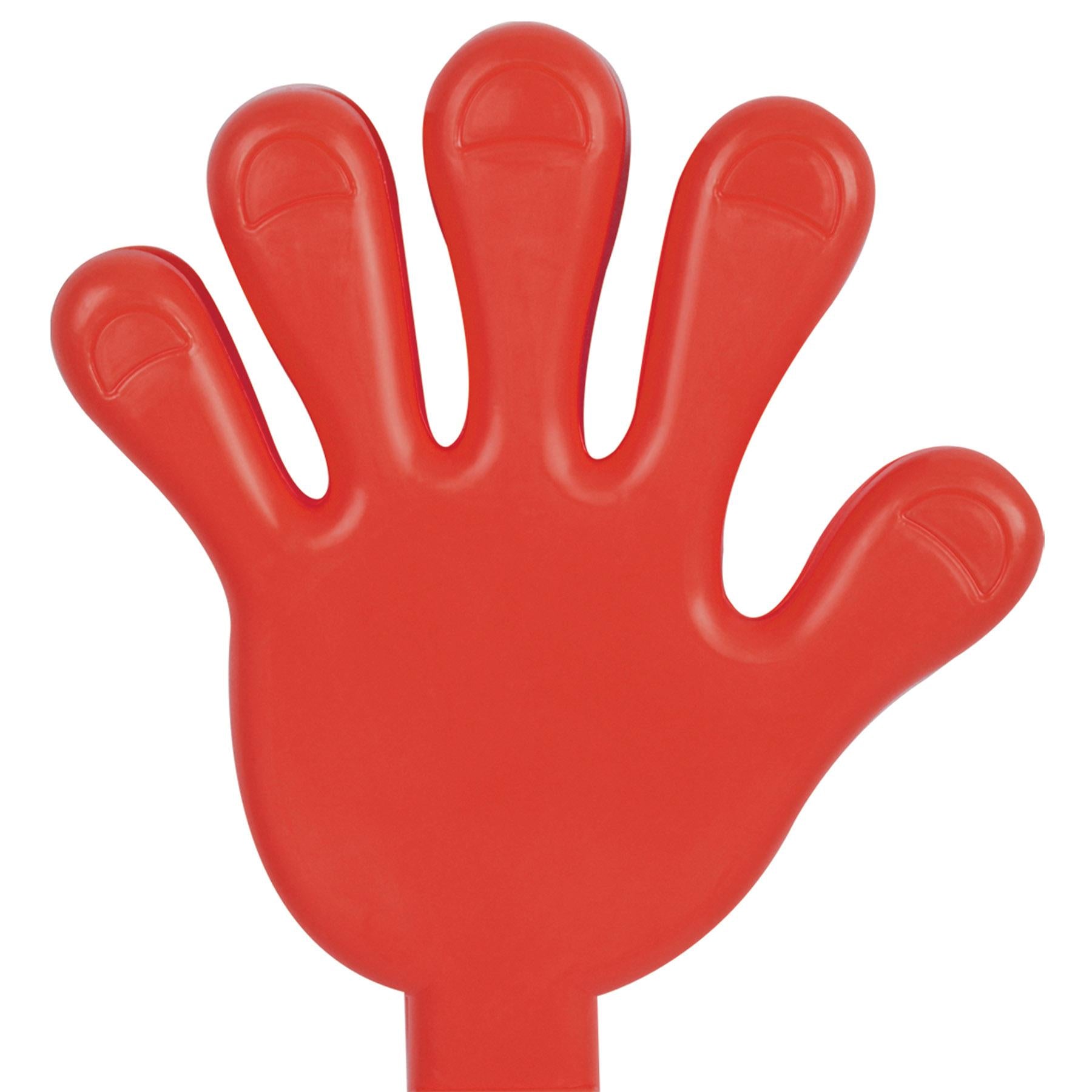 12 Pack Beistle Hand Party Clappers - Red Noise Makers for Cheering, Sporting Events & Celebrations - Perfect for Football Games, Birthday Parties & Parades