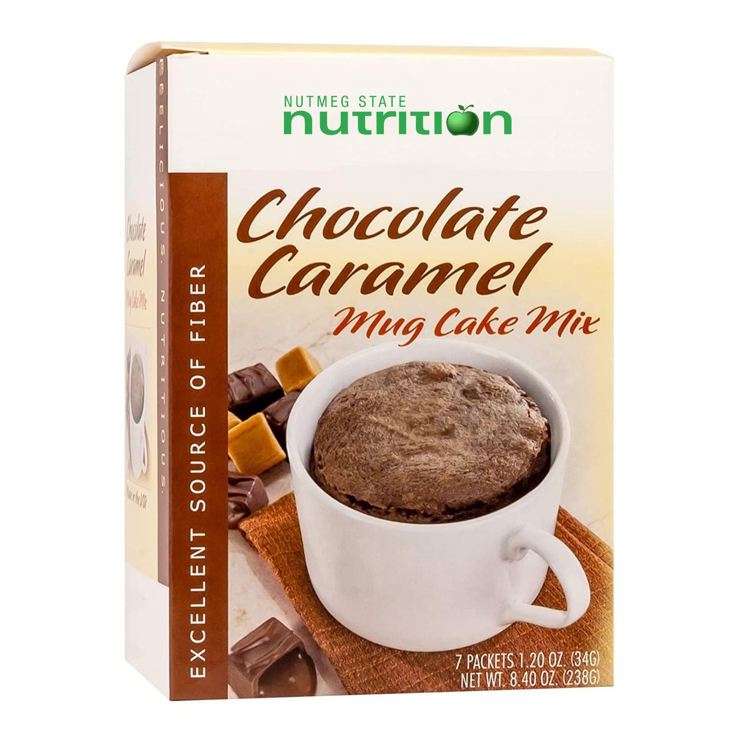 High Protein Mug Cake Mix - 15g Protein, Low Calorie, Low Carb, Gluten Free, Keto Friendly (Chocolate Caramel Flavor) | Quick & Easy Microwave Dessert for Weight Loss, Post-Workout Snack, and Healthy Indulgence