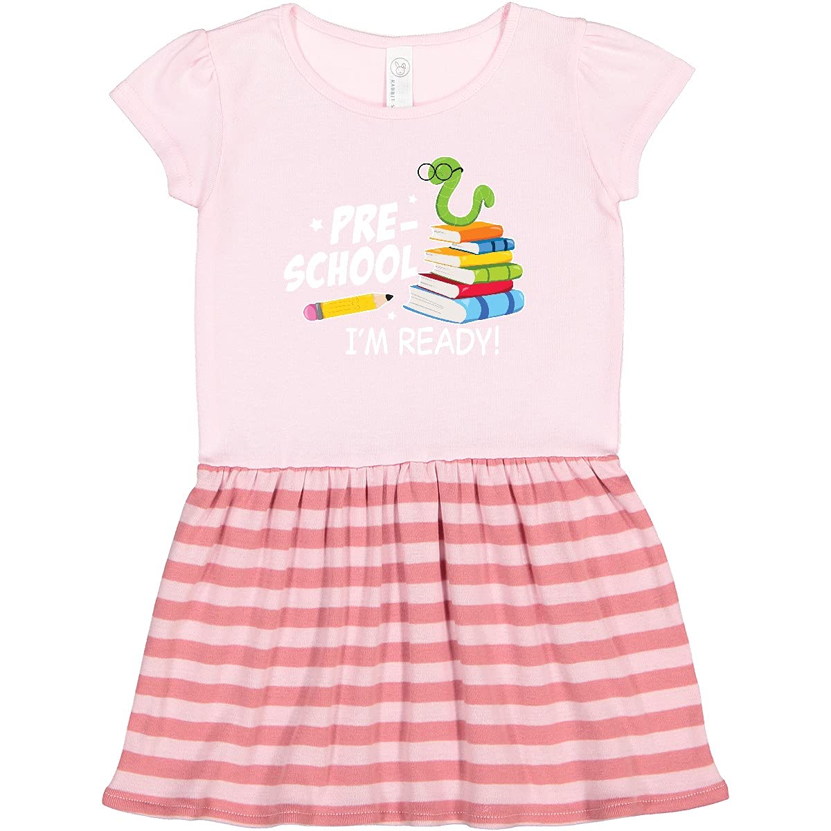 Inktastic Bookworm Toddler Dress for Preschool & Playtime