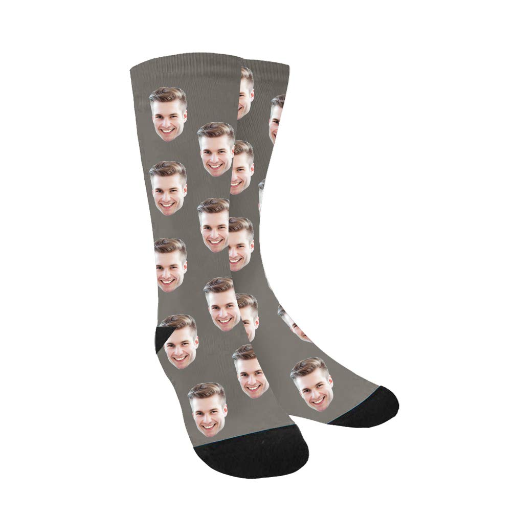 Custom Face Socks - Personalized Photo Crew Socks for Women & Men | Unique Gift Idea for Birthday, Anniversary & Couples