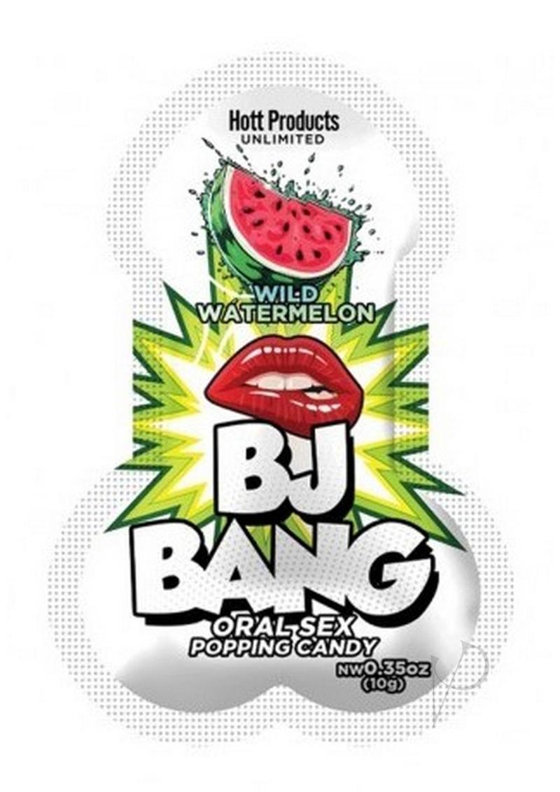 BJ Bang Popping Candy - Wild Watermelon Flavor (24 per Bag) | Fun Party Snack for Kids & Adults | Perfect for Birthday Celebrations & Halloween Treats