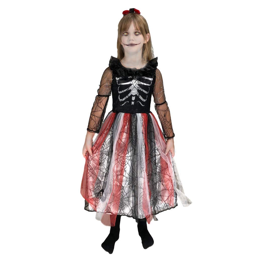 Best Halloween Costumes for Girls - Vampire, Sugar Skull & Zombie Doll Outfits in 2 Sizes | Perfect for Trick-or-Treating, Costume Parties & Halloween Events