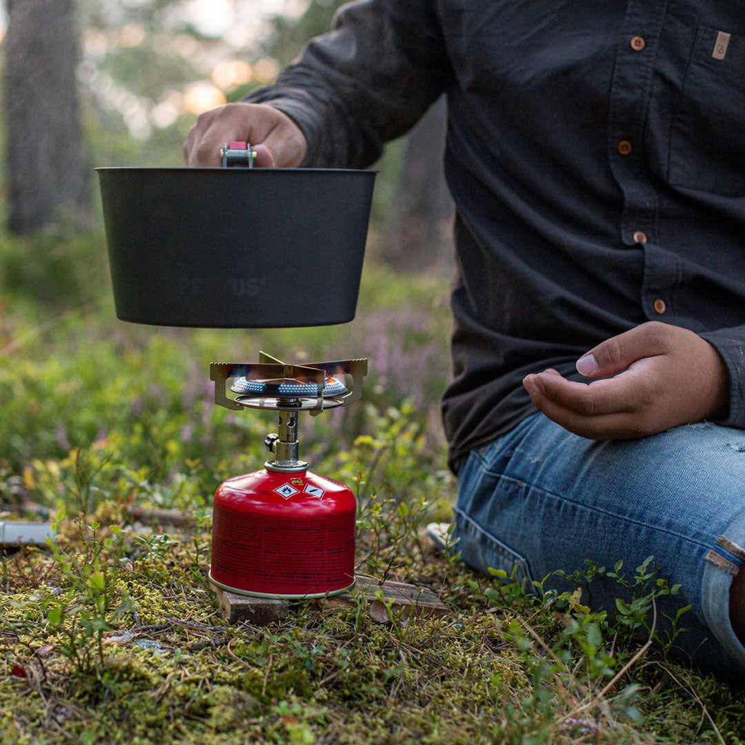 Primus Mimer Ultralight Camping Gas Stove - Portable Backpacking Stove for Hiking, Backpacking & Outdoor Adventures - Perfect for Camping, Picnics & Emergency Preparedness