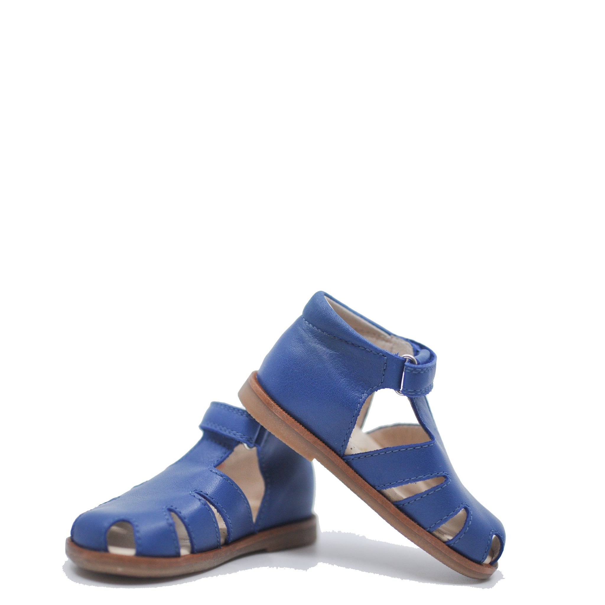 Beberlis Navy Blue Closed Toe Baby Sandals for Boys & Girls - Soft Sole Infant Walking Shoes for Beach, Pool & Summer Outings