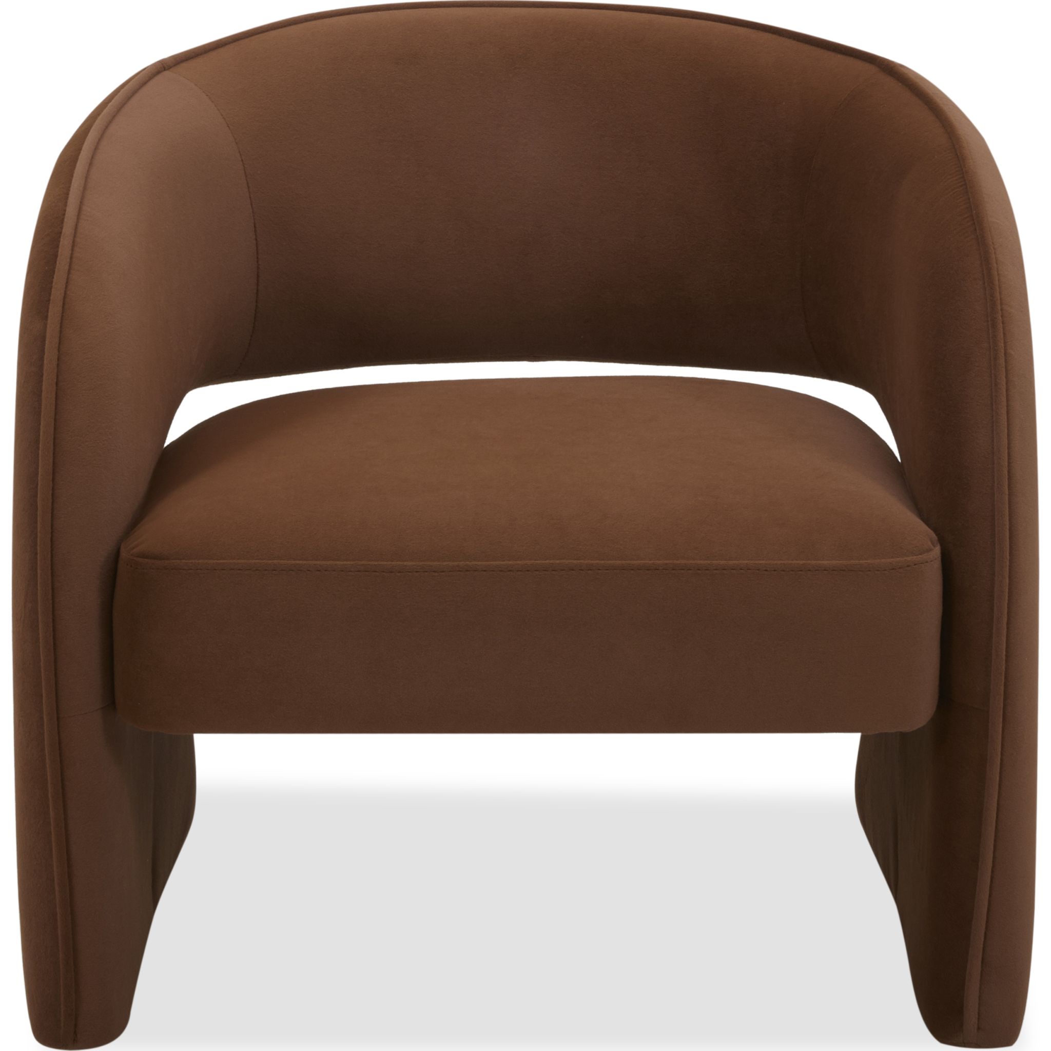 Angel Accent Chair - Avalon Brick Upholstered Wingback Chair with Nailhead Trim | Perfect for Living Room, Bedroom or Office Decor