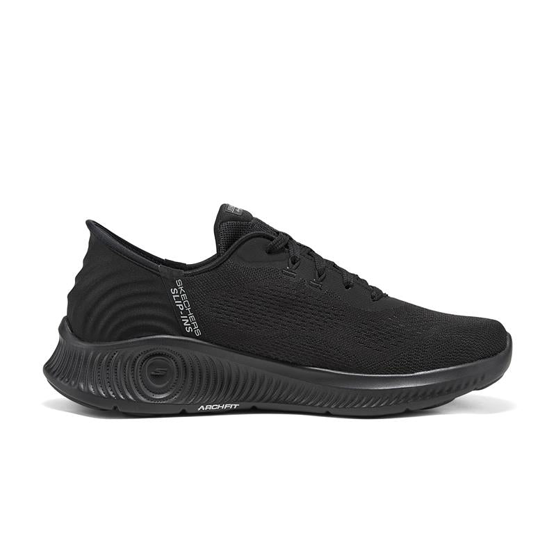 SLIP INS: GO WALK ANYWHERE Comfortable Women's Slip-On Sneakers 216314C/BBK - Perfect for Travel, Work & Everyday Wear