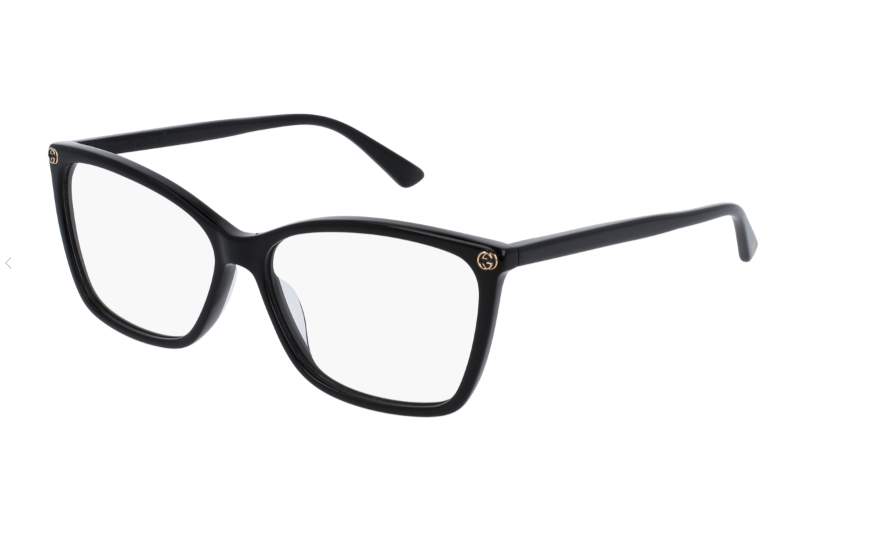 Gucci GG 0025O 001 Black Cat Eye Women's Eyeglasses - Stylish Designer Optical Frames for Women | Perfect for Work, Date Night & Everyday Fashion Accessory