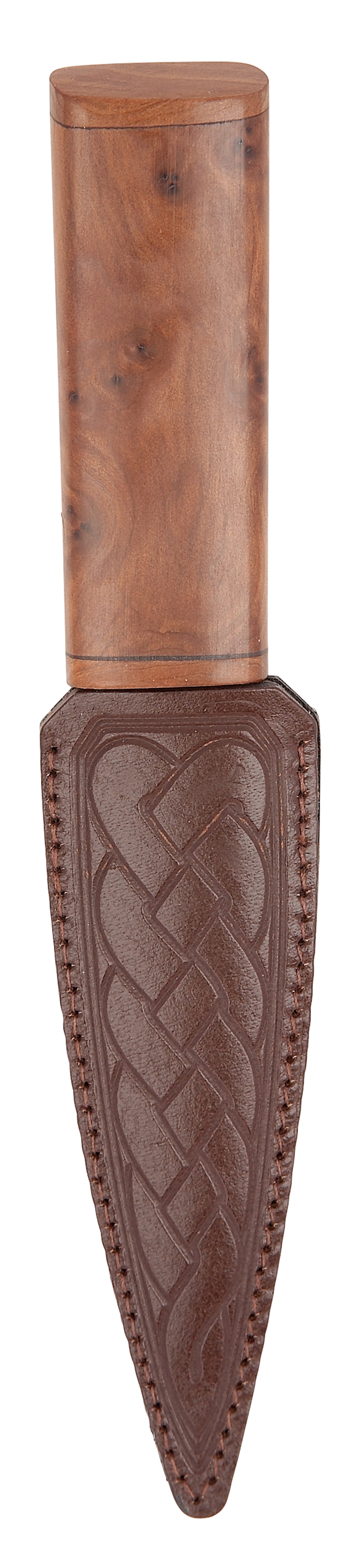 Authentic Scottish Sgian Dubh Knife with Wooden Handle - SD59 - Perfect for Highland Dress, Weddings & Traditional Ceremonies
