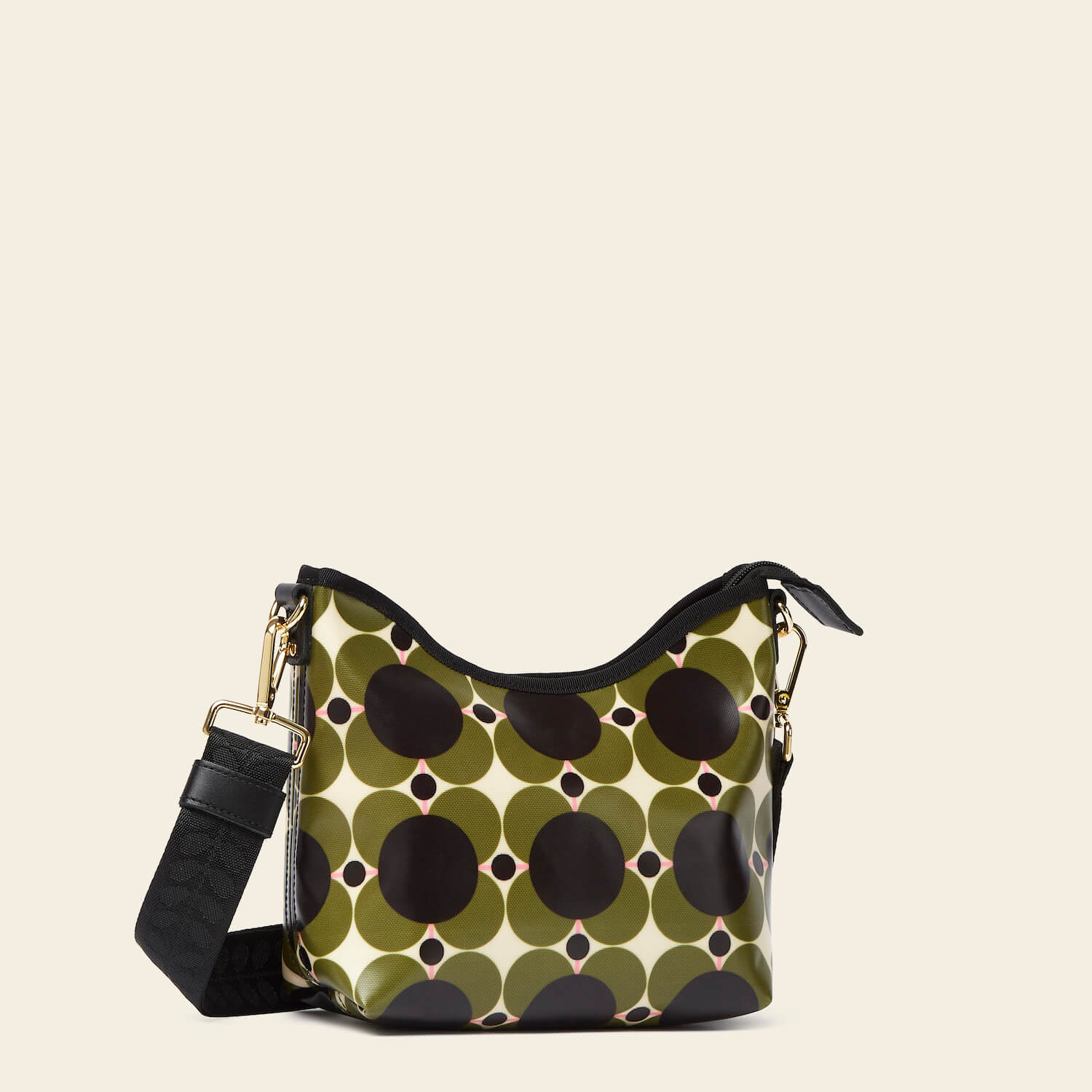 Stylish Carrymin Crossbody Bag in Atomic Flower Khaki - Perfect for Everyday Use, Travel & Shopping