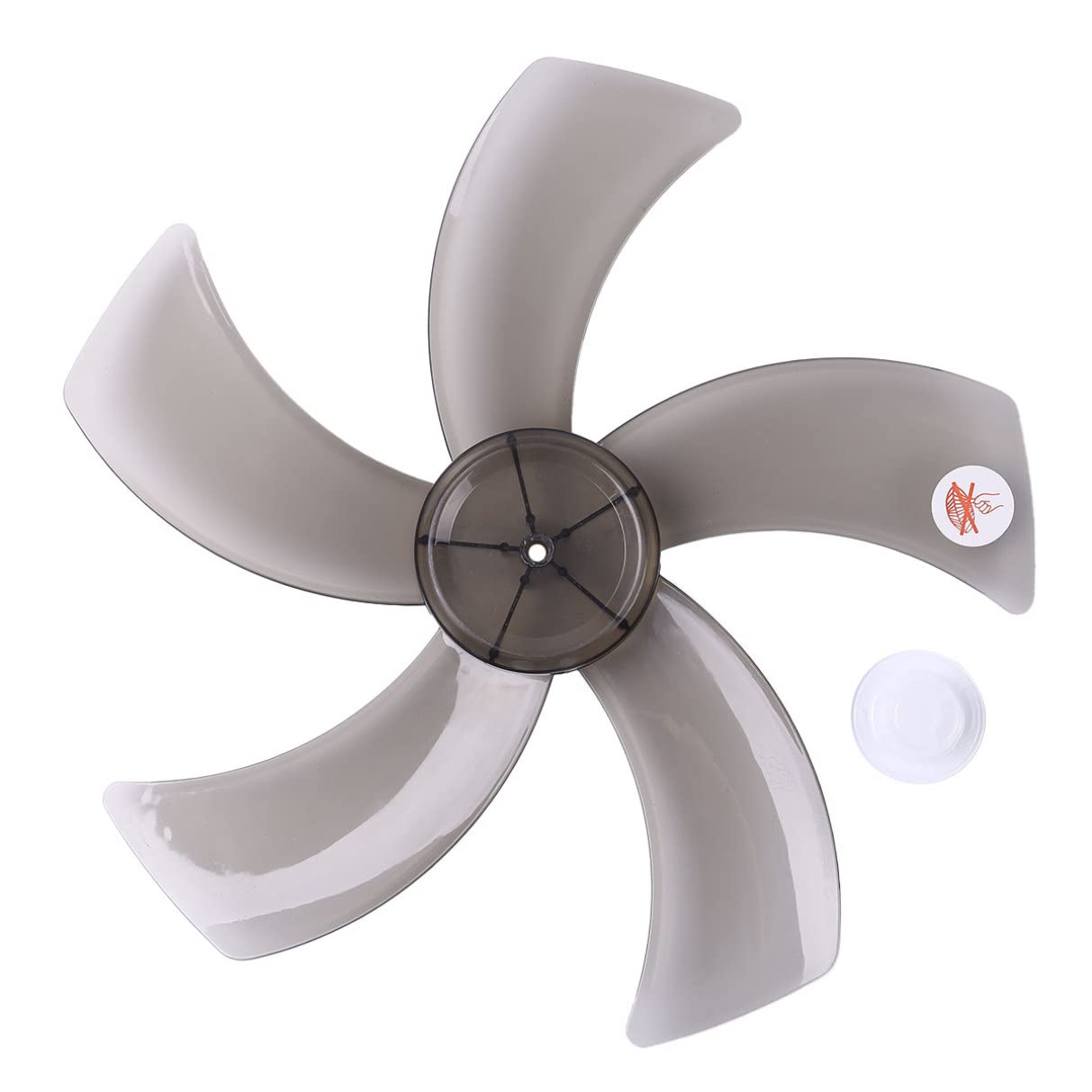 TiaoBug 5-Blade Plastic Fan Replacement for 16-Inch Universal Standing & Table Fans - Durable Black Replacement Fan Blades for Home, Office, and Commercial Use