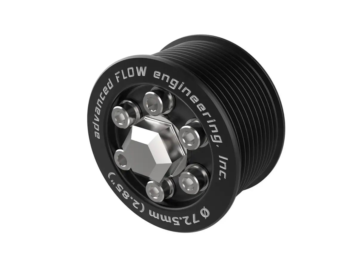 AFE Supercharger Power Pulley Kit (2.85 IN Hub) for 2015-2023 Dodge Challenger & Charger 6.2L Hellcat - Performance Upgrade for Racing & Street Use