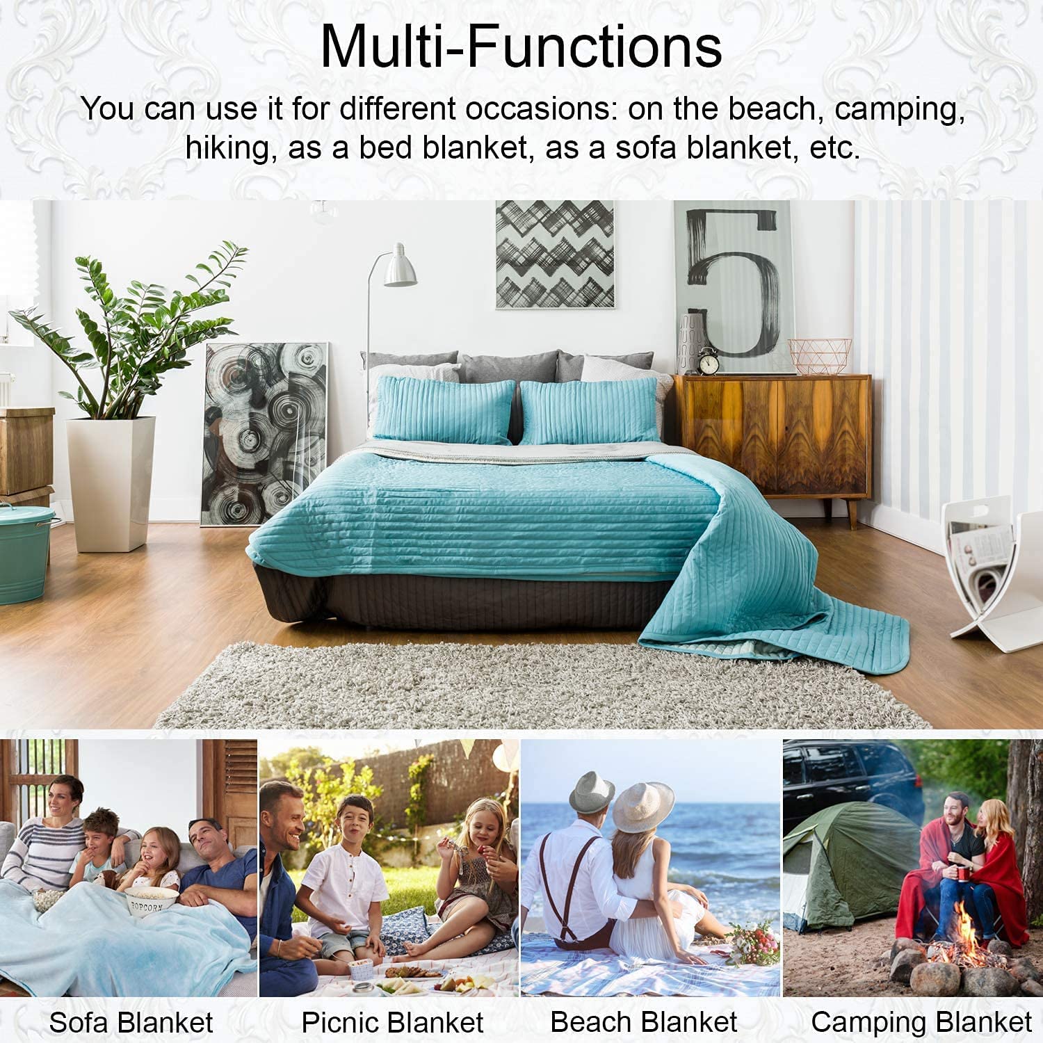 Personalized Fleece Blanket for Father's Day - 