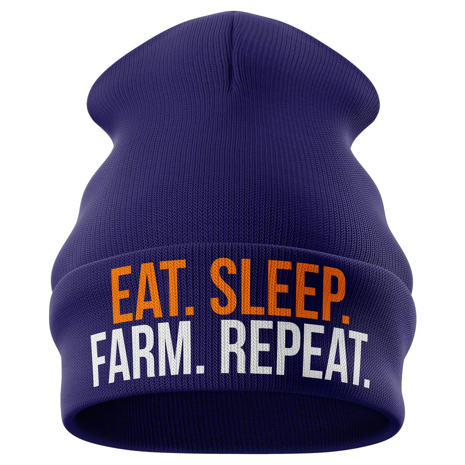Purple Print House Men's Beanie Hat - Soft Winter Knit Cap for Men - Warm Fleece Lined Skull Cap - Perfect for Outdoor Activities, Skiing, Hiking & Casual Wear
