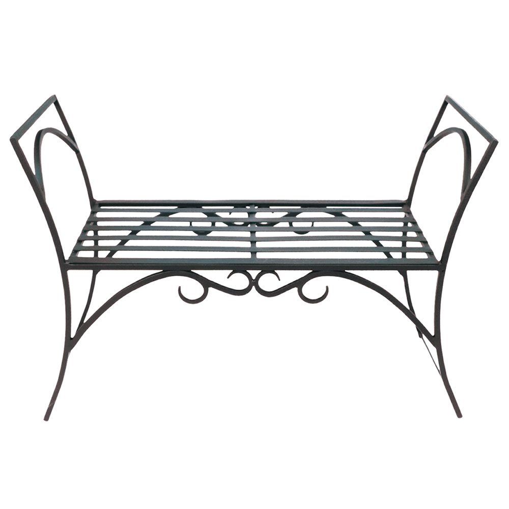 Achla Designs Wrought Iron Garden Arbor Bench with Seat - Decorative Outdoor Patio Furniture for Backyard, Wedding, and Landscape Decor