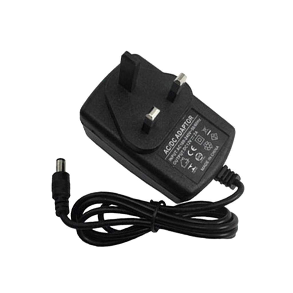 24W AC/DC 12V 2A Power Adapter with UK Plug - Compatible with 5050 LED Light Strips & Electronics - Perfect for Home Lighting, DIY Projects & Entertainment Systems